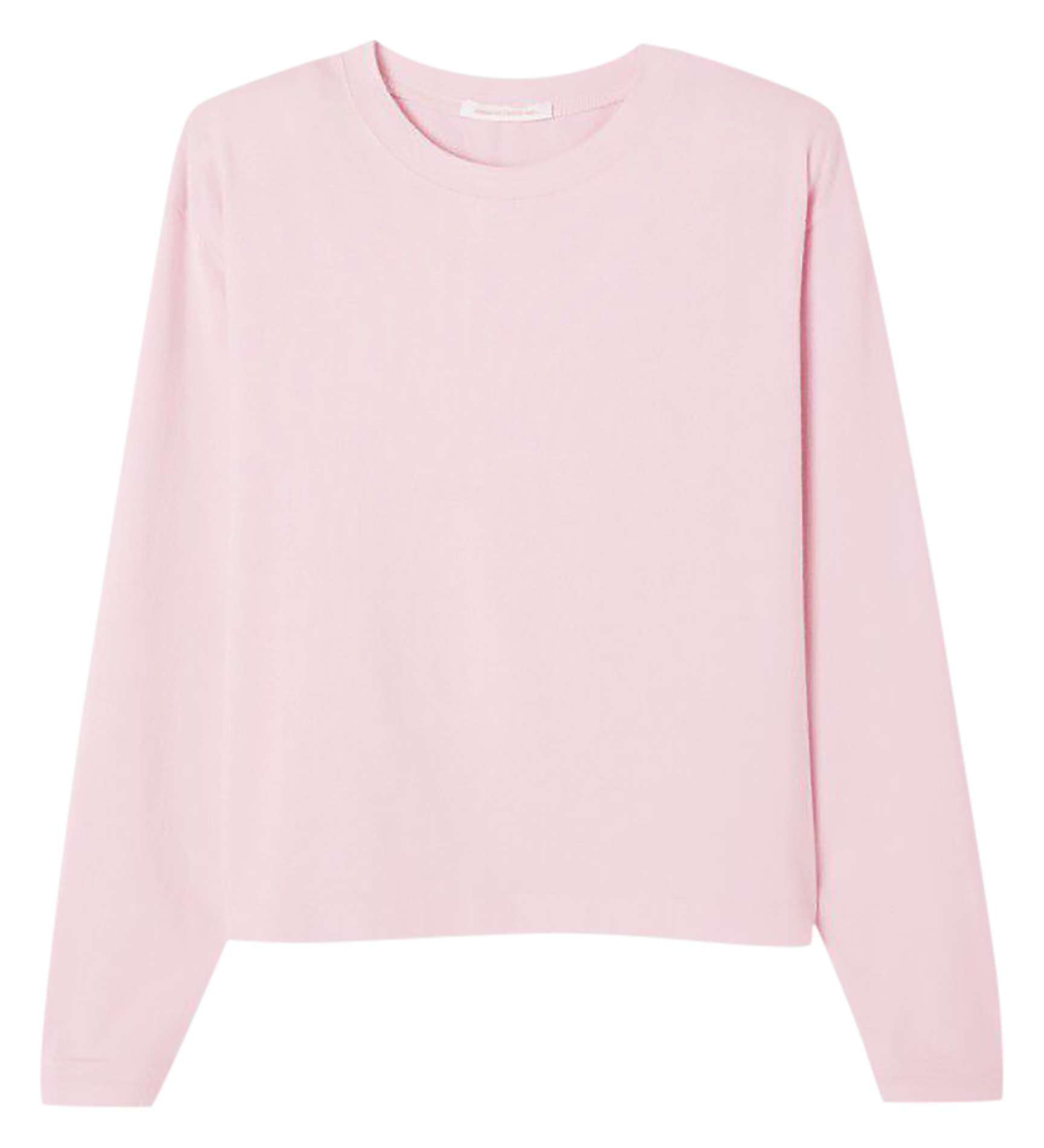Pull col rond en coton mélangé AMERICAN VINTAGE Rose