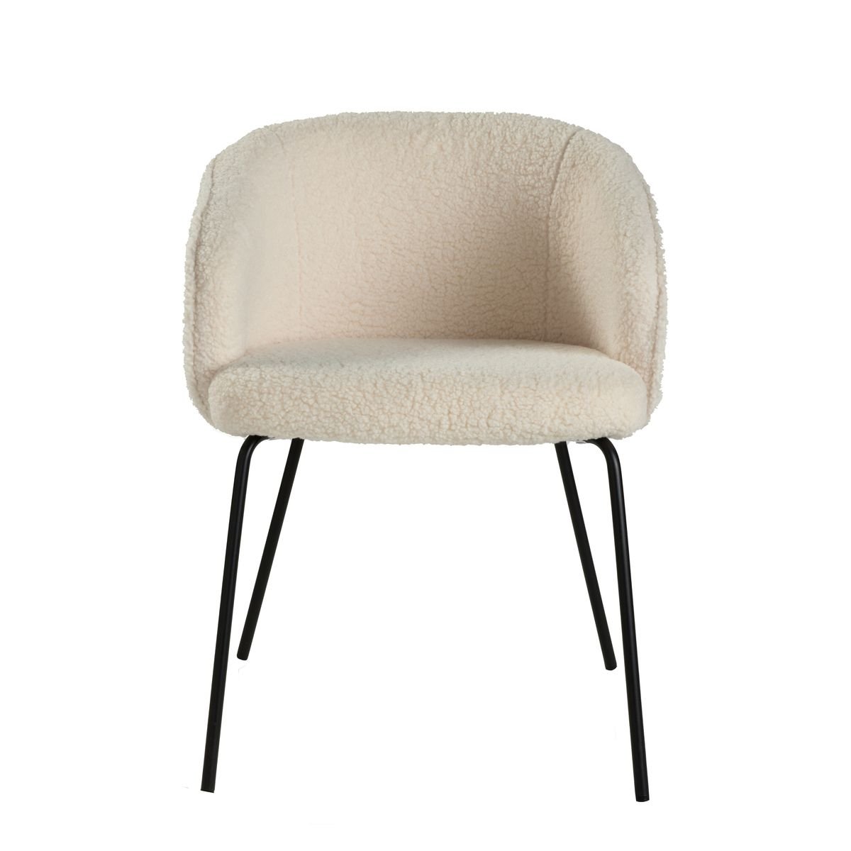 Fauteuil en bouclette FACTORY Blanc