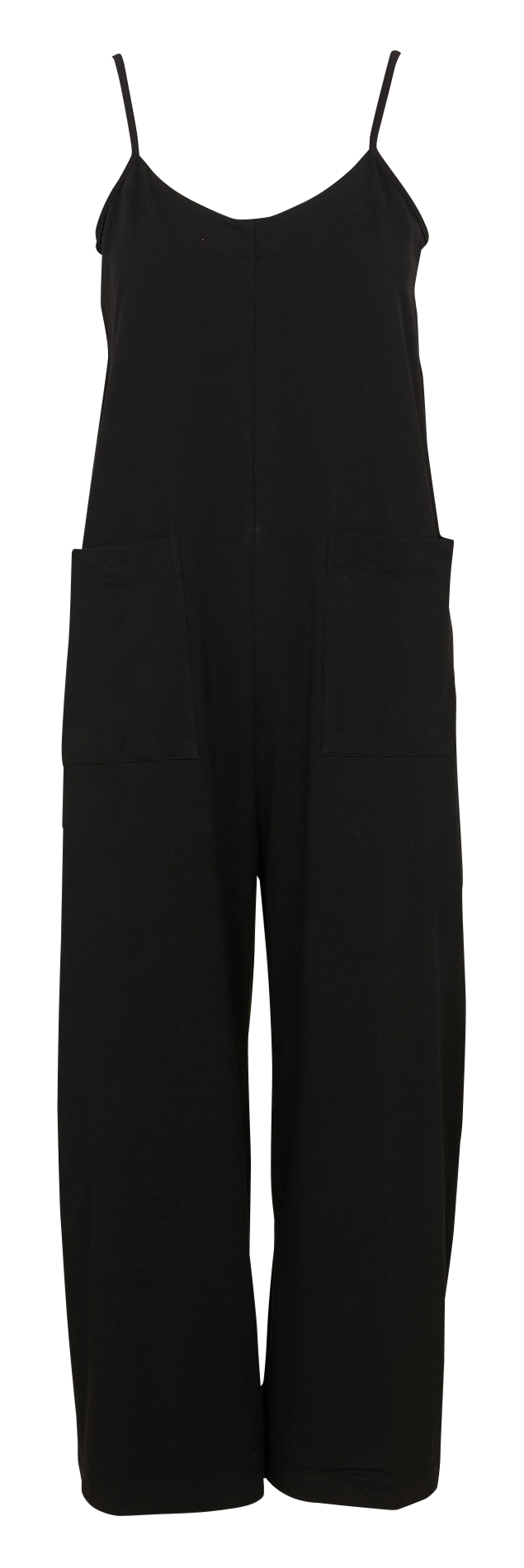 Rechte jumpsuit | katoenblend RITA ROW Zwart