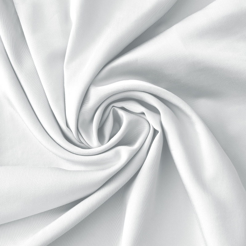 100% Pure Cotton Bolster Pillowcase L'EFFET PAPILLON White