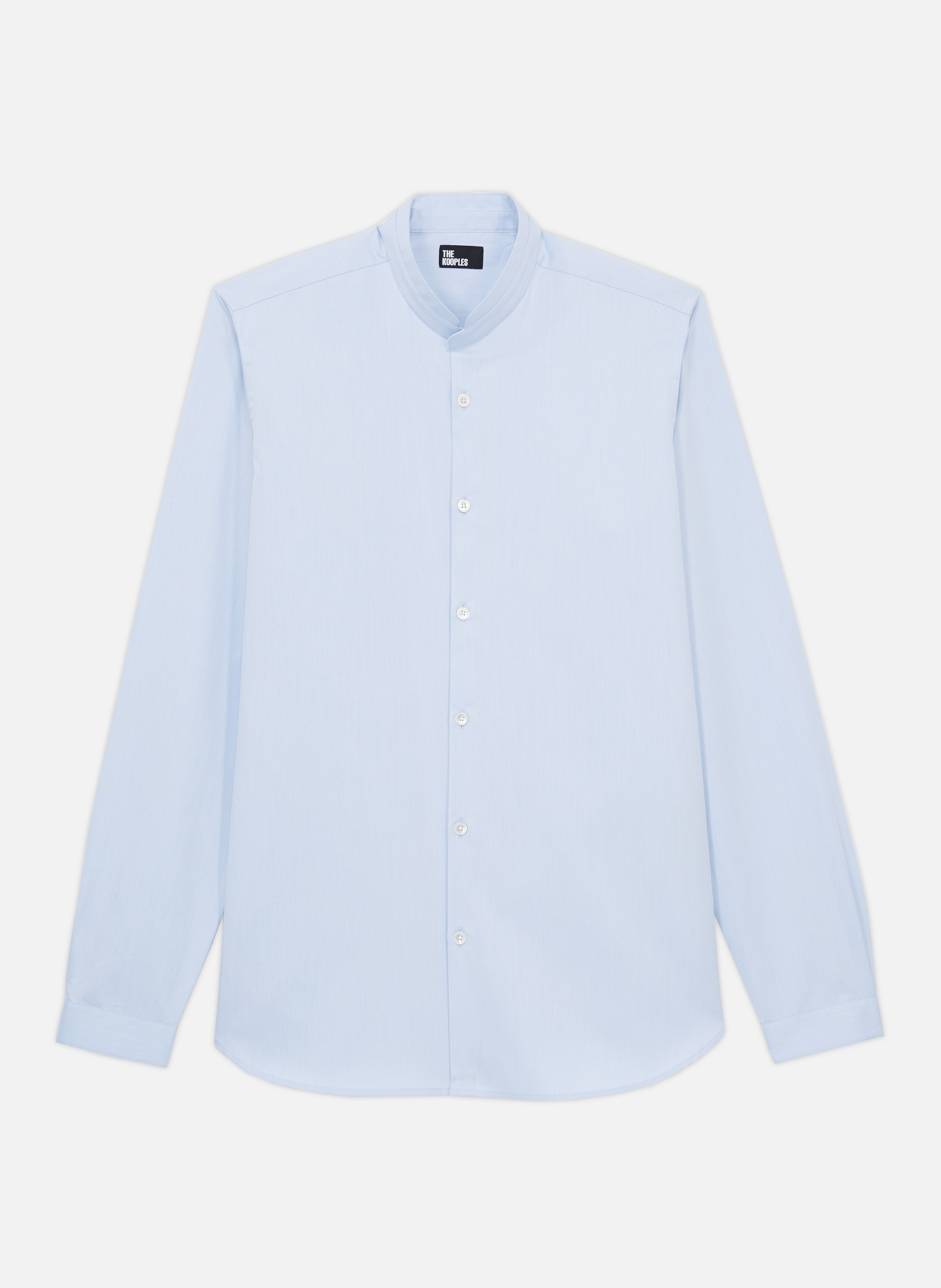 Cotton shirt with officer collar THE KOOPLES Blue
