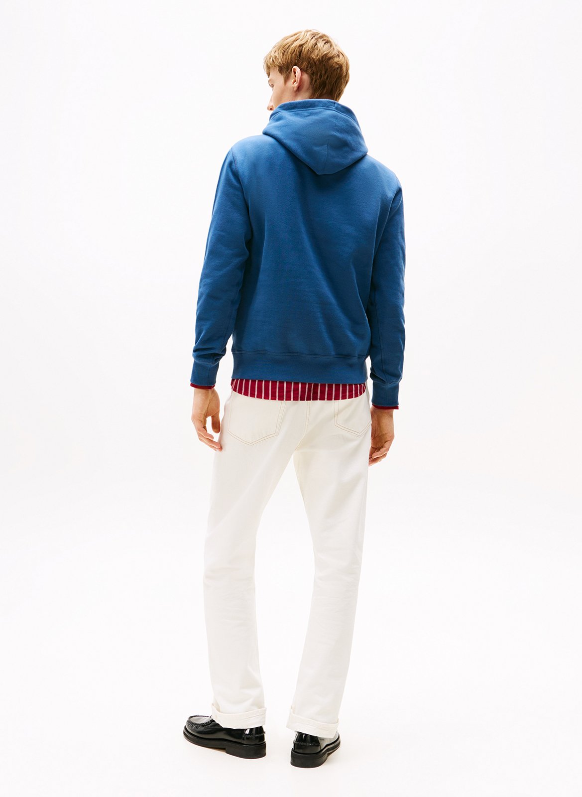 Cotton-blend hooded sweatshirt TOMMY HILFIGER Blue