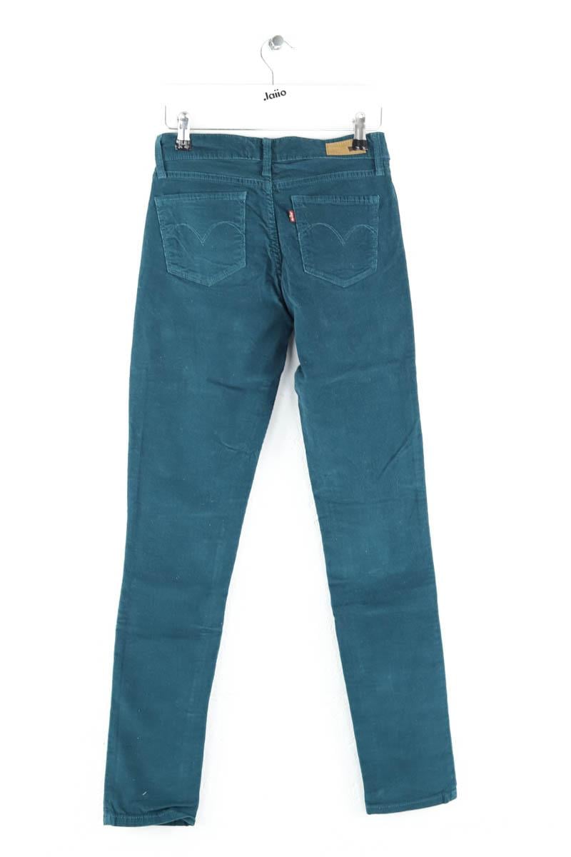 Slim-fit cotton cargo pants Blue