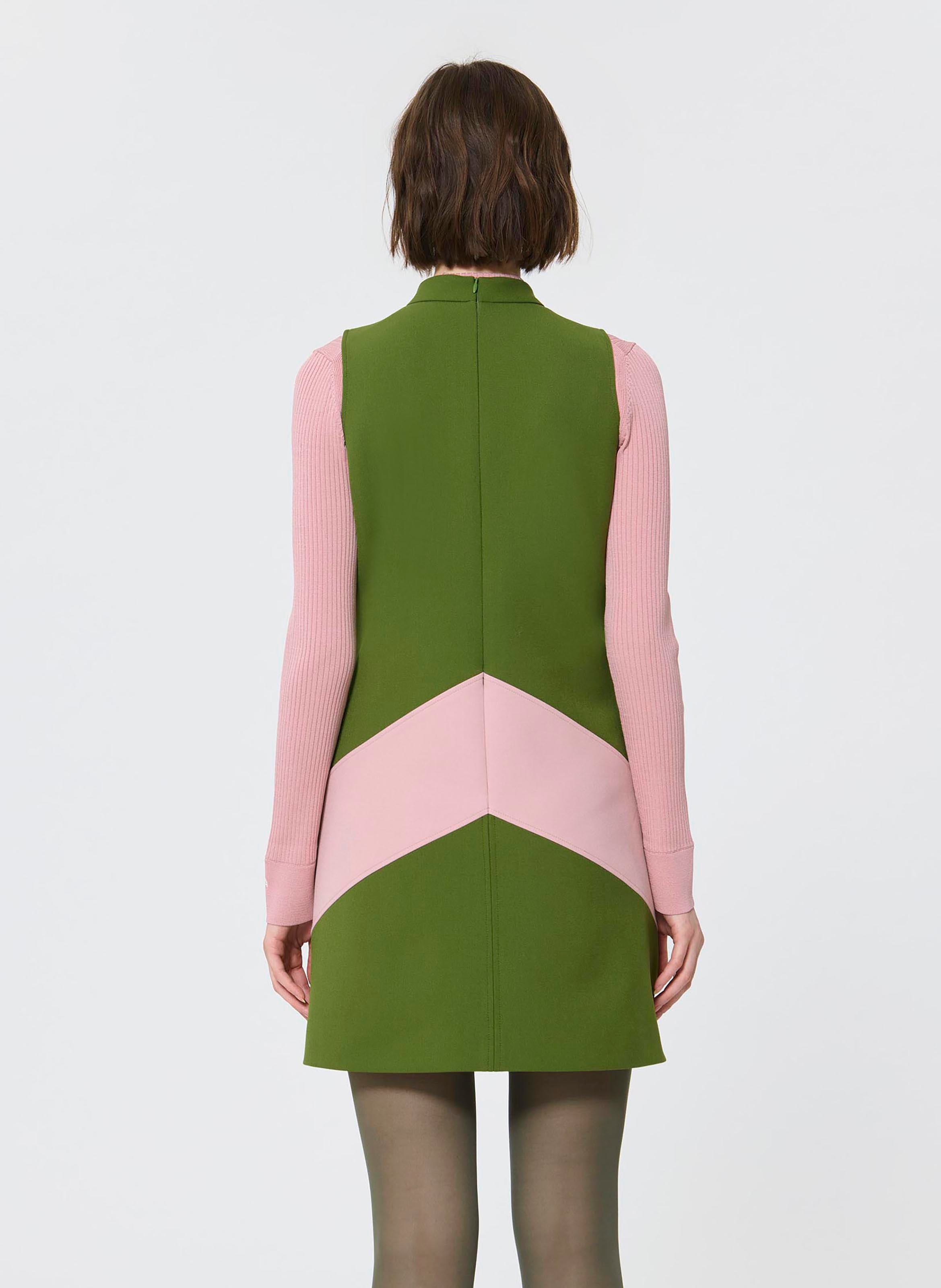 Robe courte col rond sans manches TARA JARMON Vert