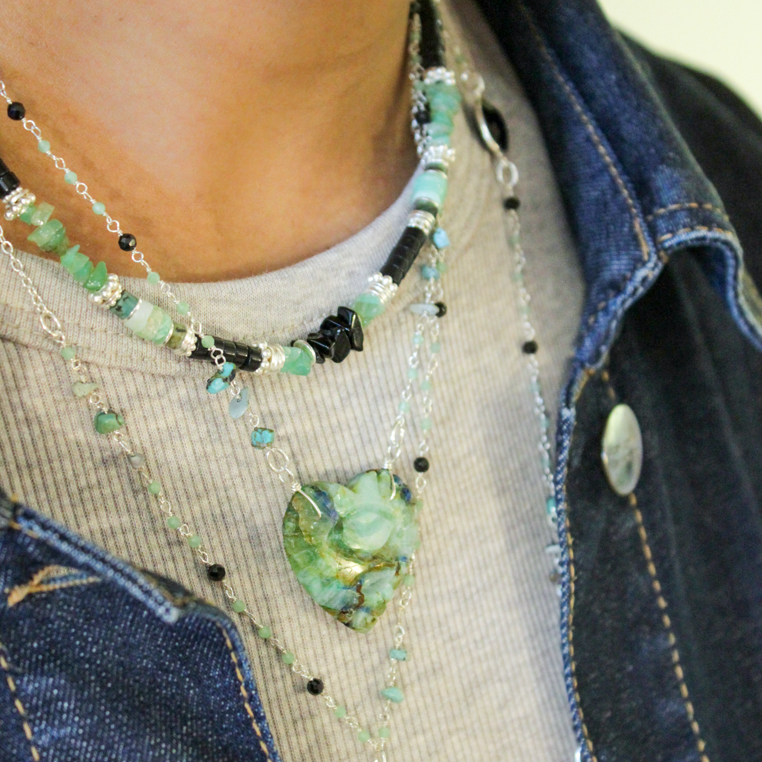 Collier heishi - louise L'ATELIER DES DAMES Argent