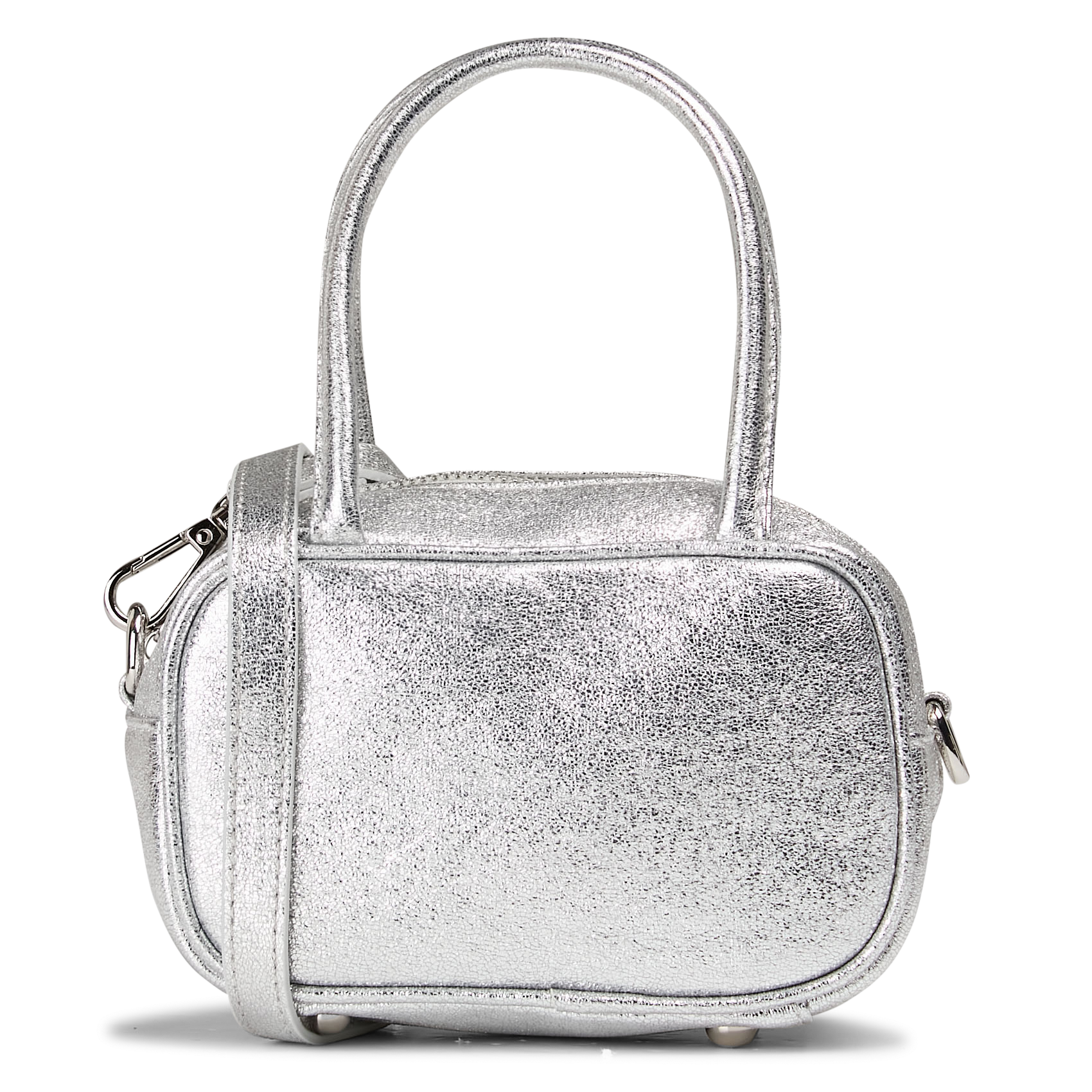 Metallic shoulder bag AU PRINTEMPS PARIS Silver