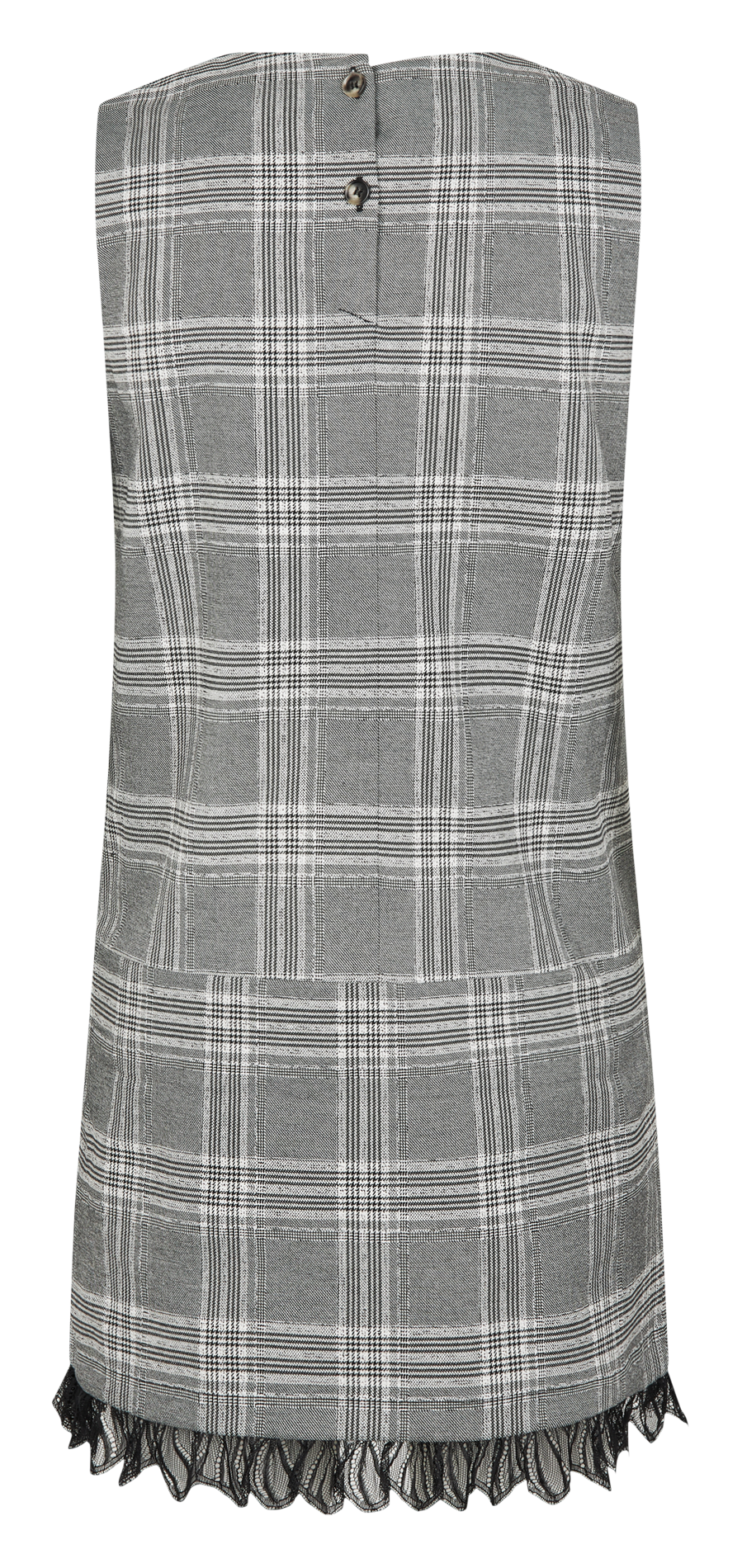 Robe courte droite col V  BAUM UND PFERDGARTEN Argent