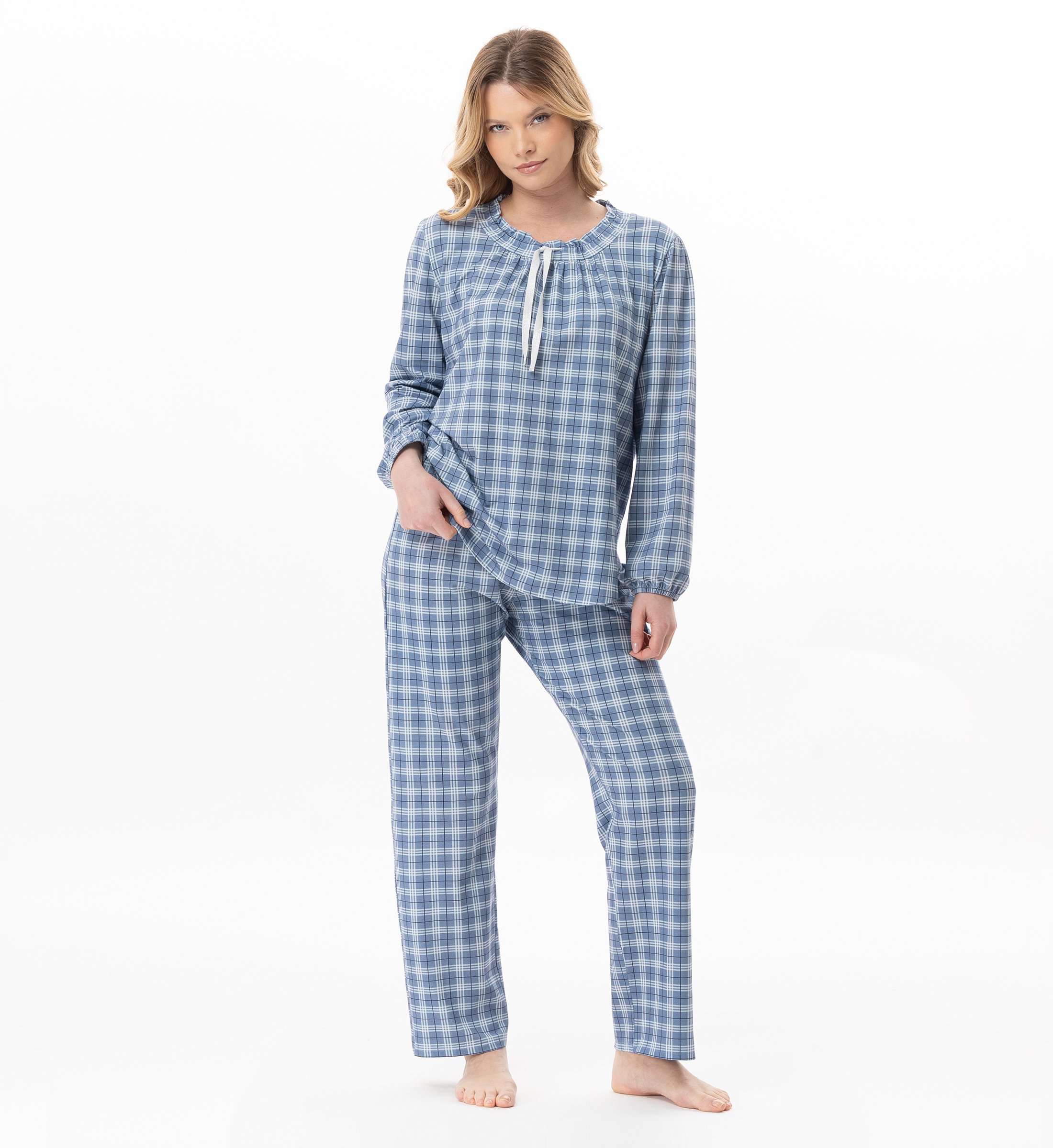 Cotton modal pajamas LE CHAT Blue