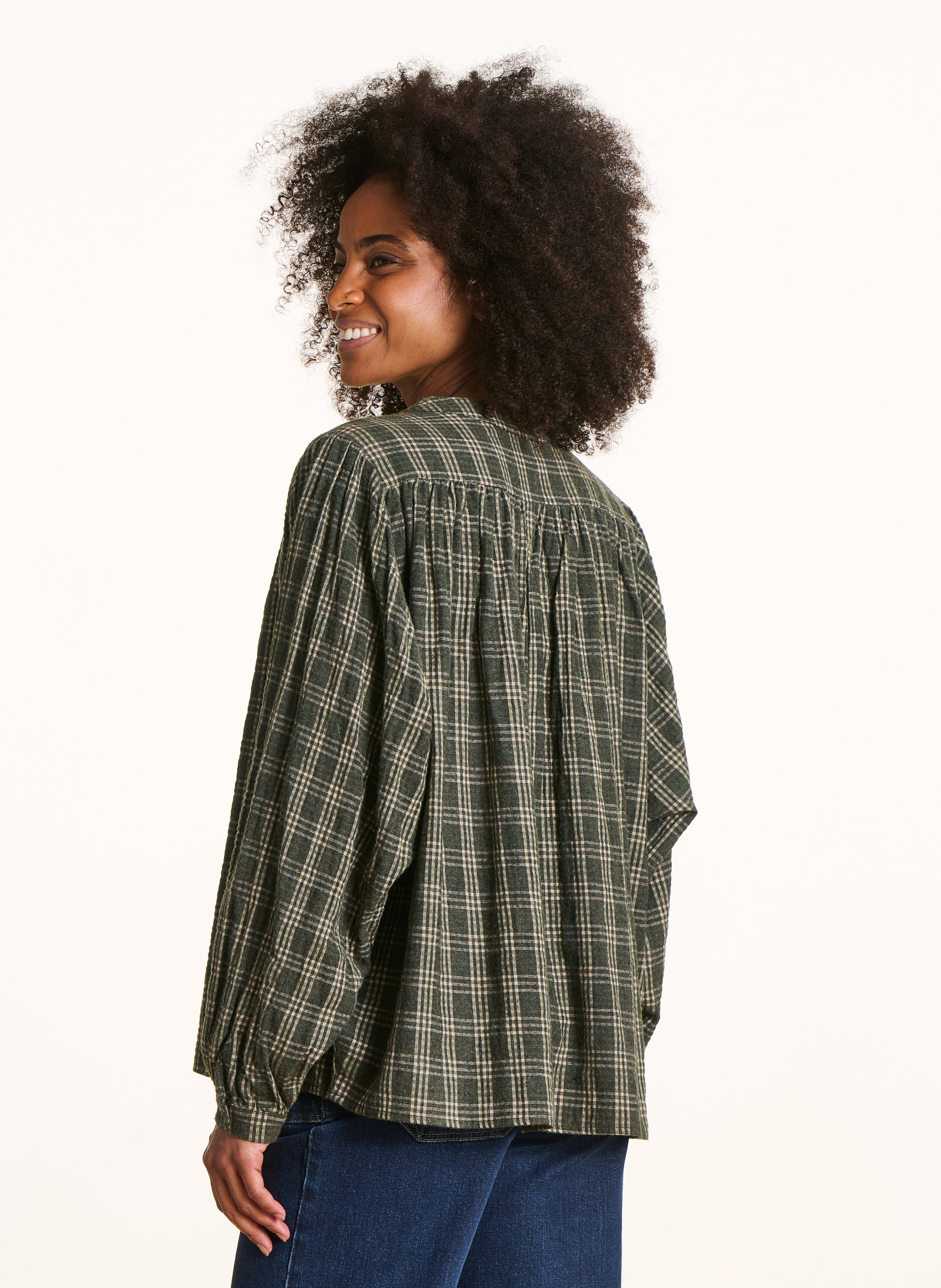 Chemise oversize imprimée LA FEE MARABOUTEE Vert