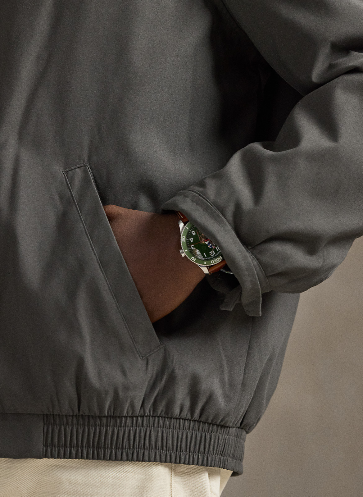 Jacket with classic collar POLO RALPH LAUREN Grey