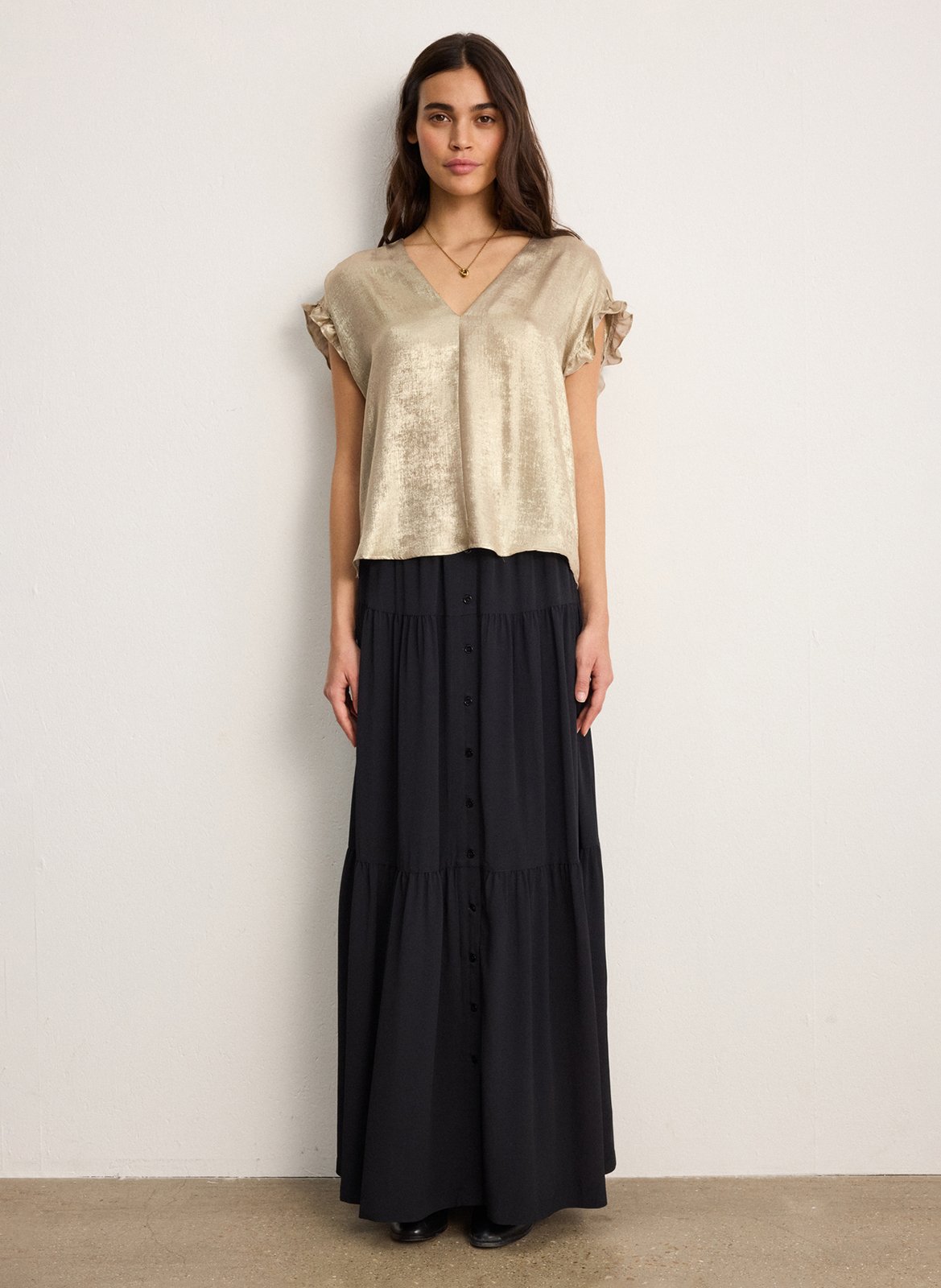 Effy - Oberteil mit V-Ausschnitt PABLO Golden