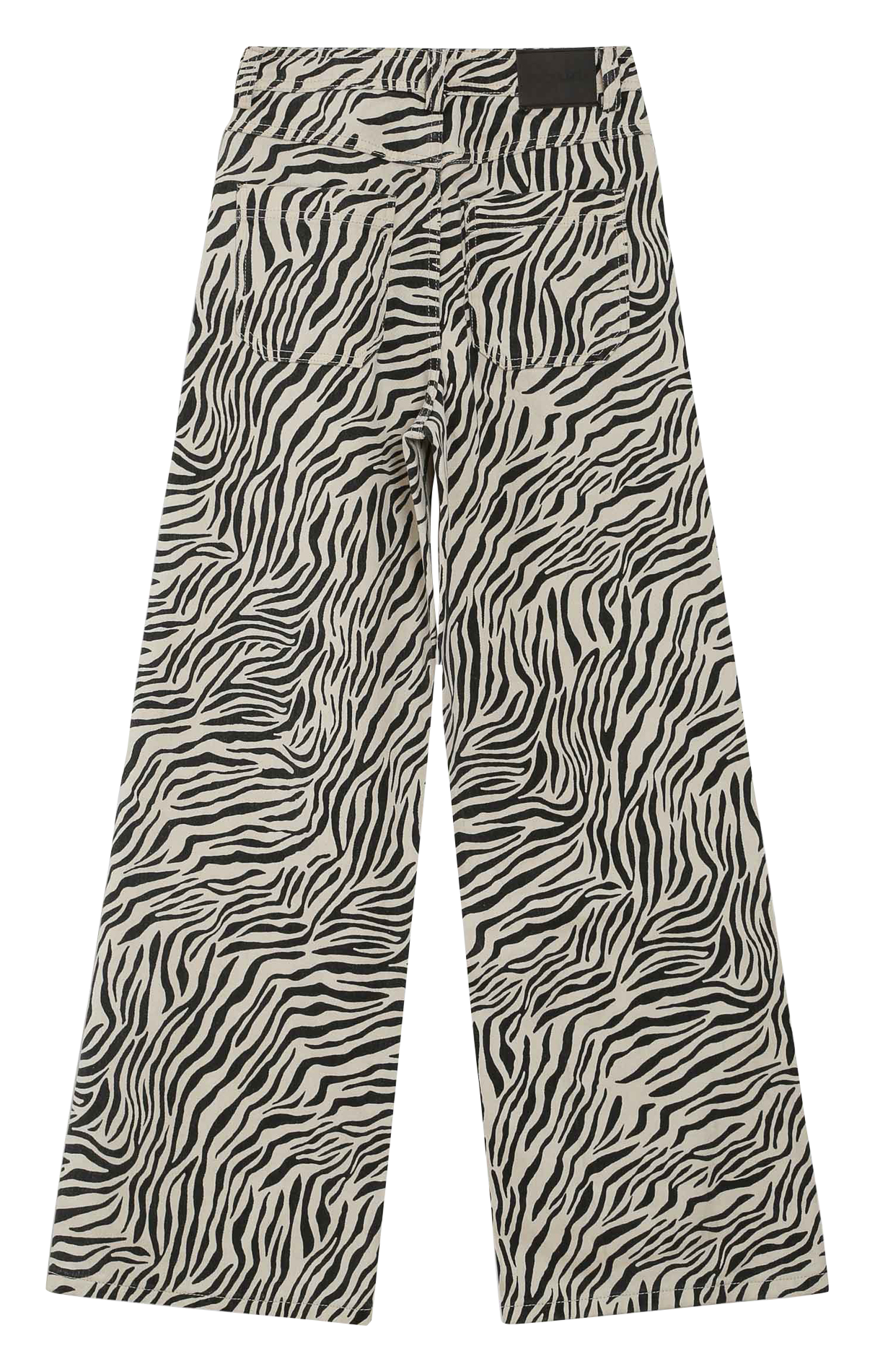 Jena baggy taille haute imprimé zèbre GRACE ET MILA Blanc