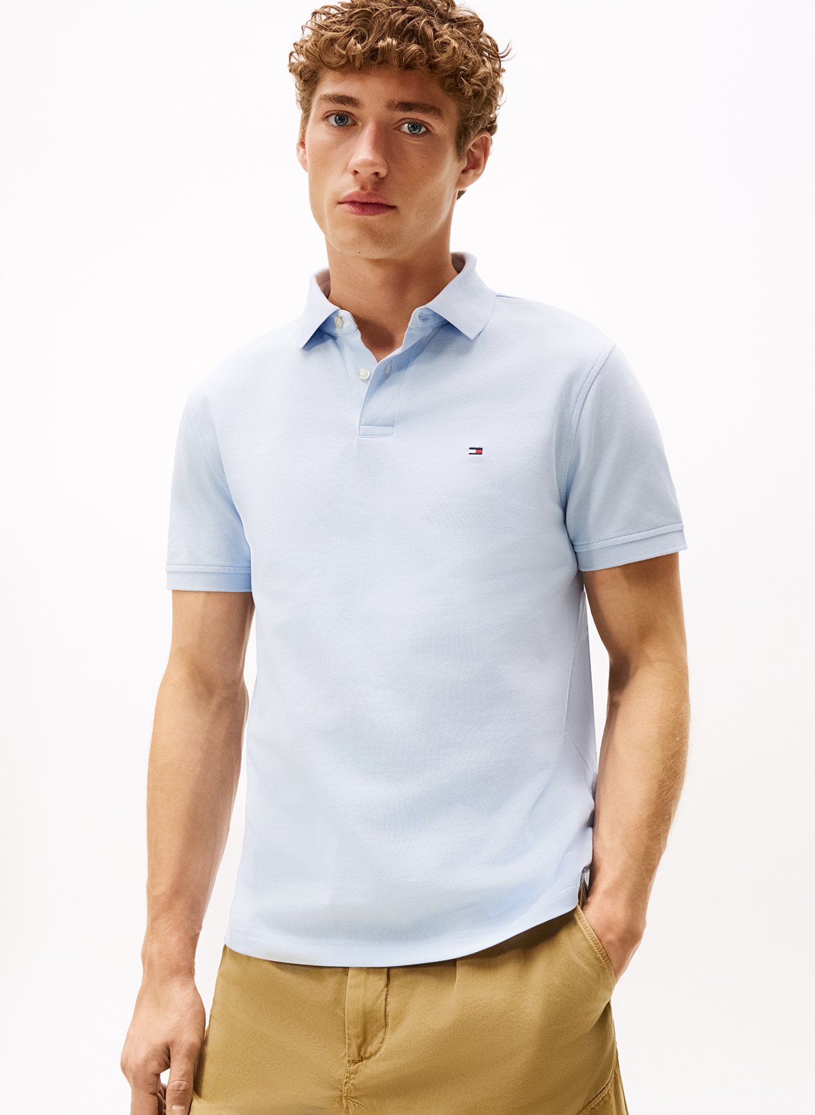 Regular-fit organic cotton-blend polo shirt TOMMY HILFIGER