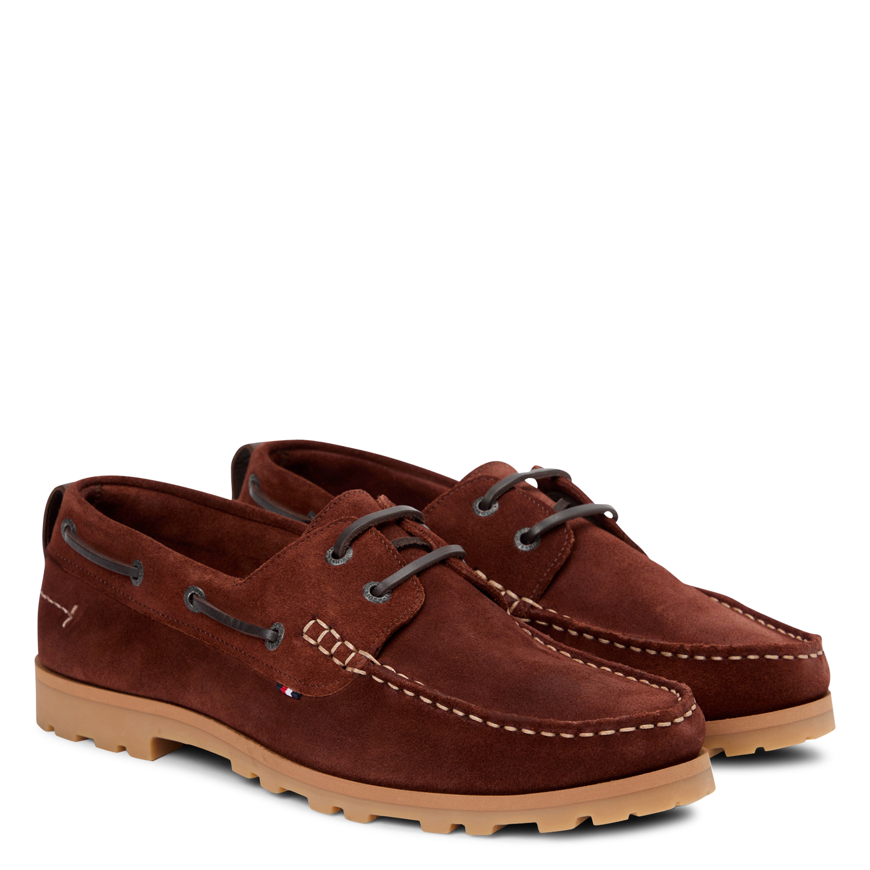 Suede Leather Loafers TOMMY HILFIGER Brown