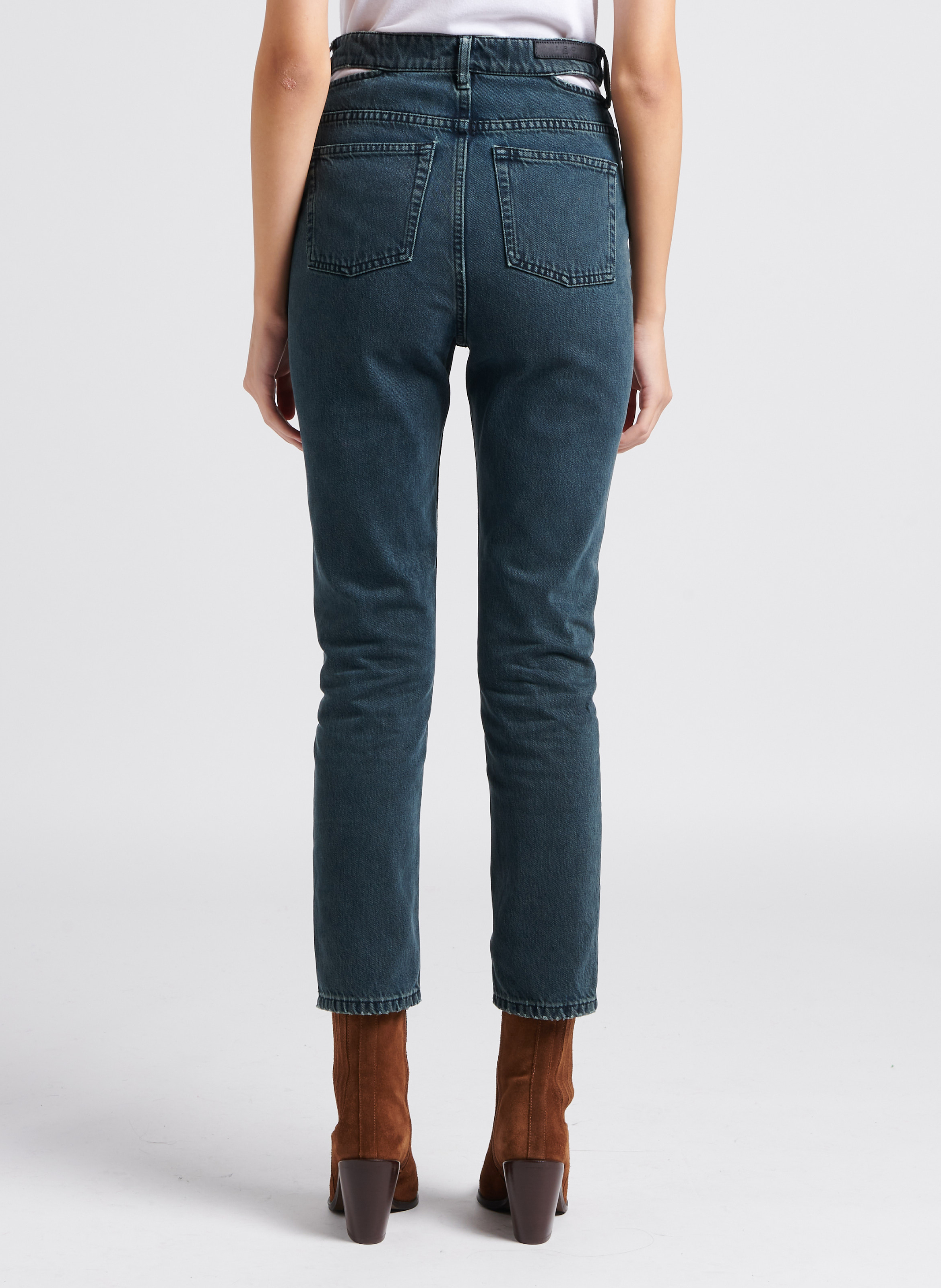 Straight-leg cotton jeans IRO Black