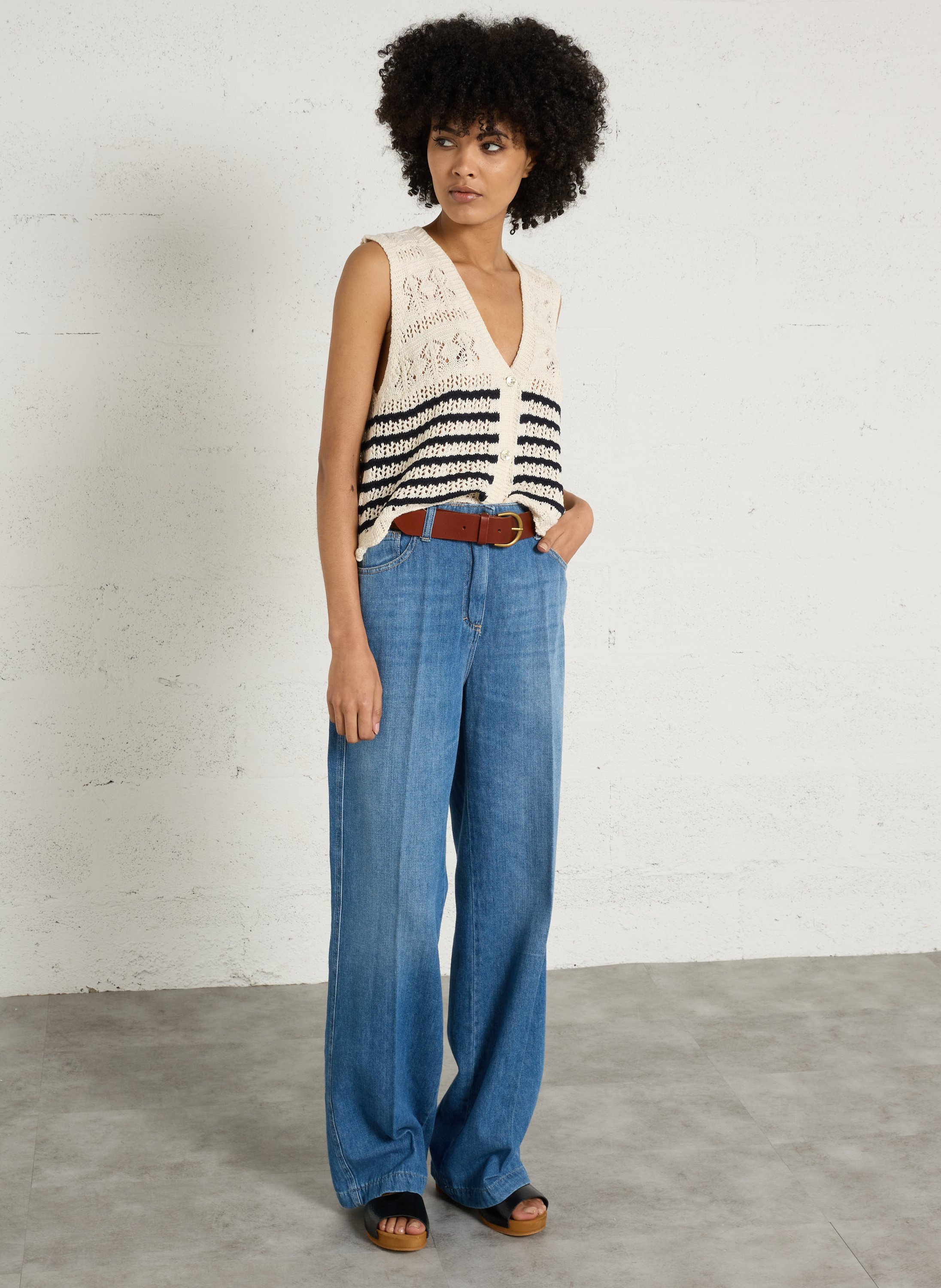 Ceinture cuir COTELAC Marron