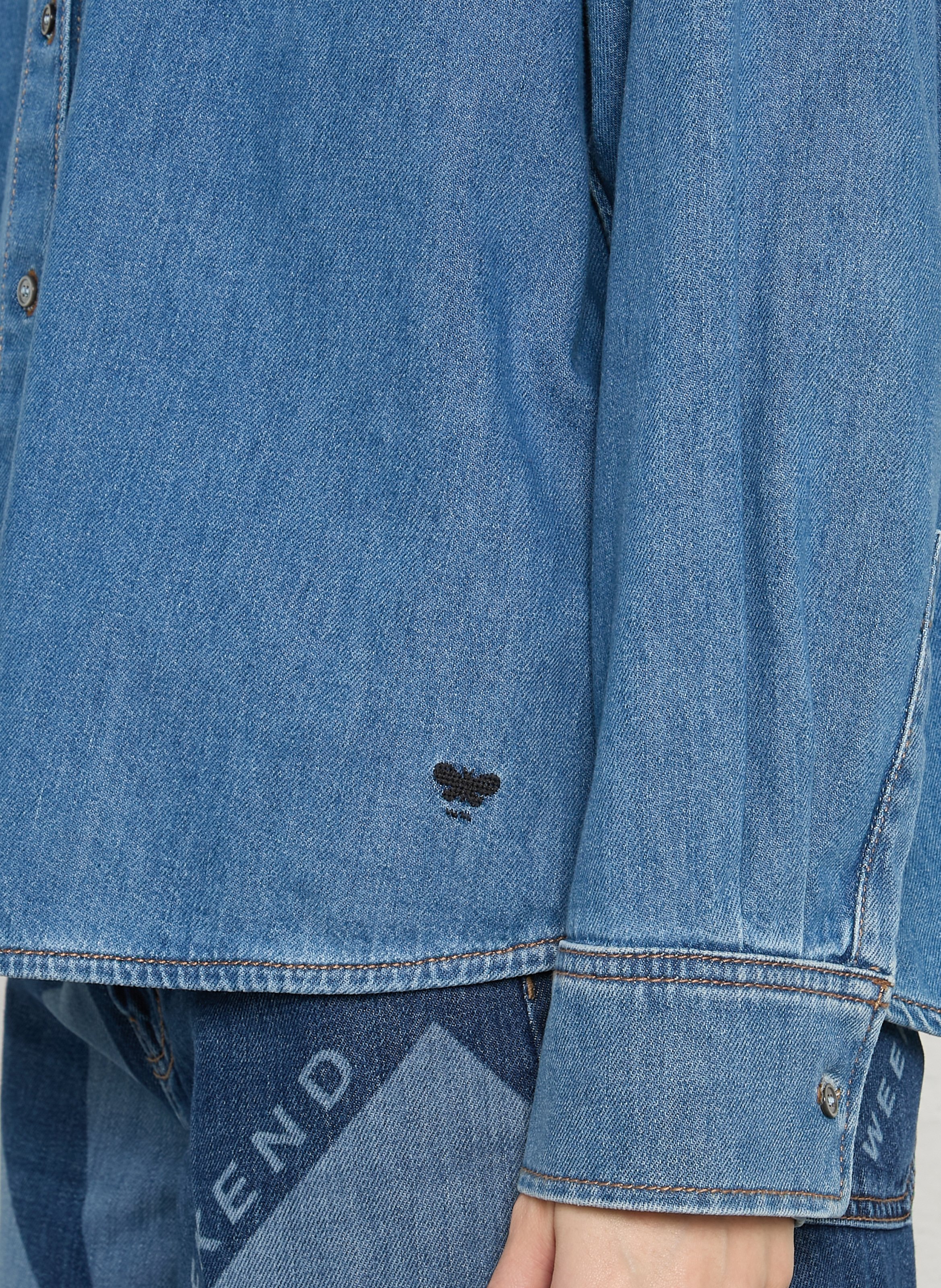 Chemise ample boutonnée en jean MAX MARA WEEK END Bleu