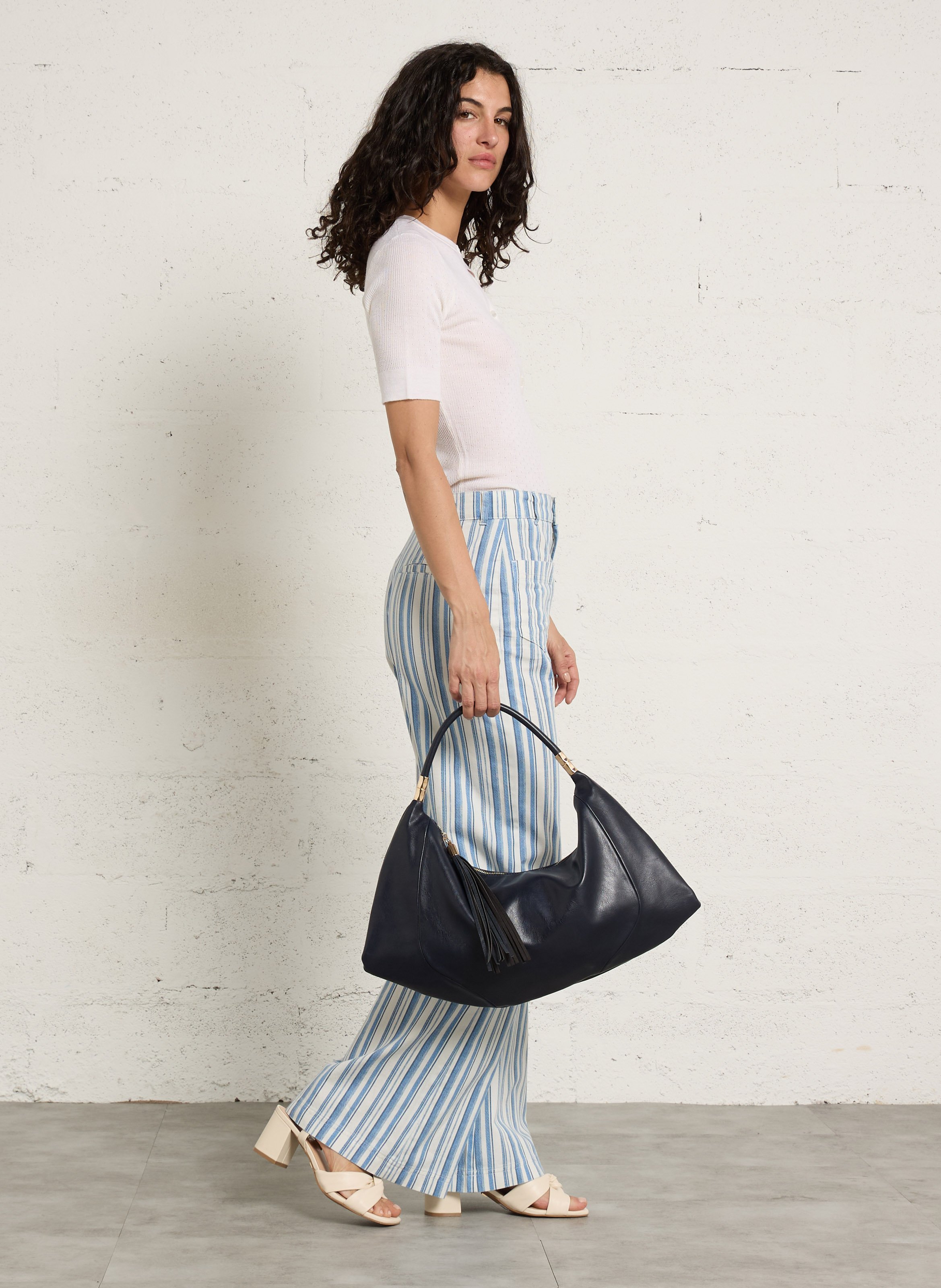 Handbag AU PRINTEMPS PARIS Blue