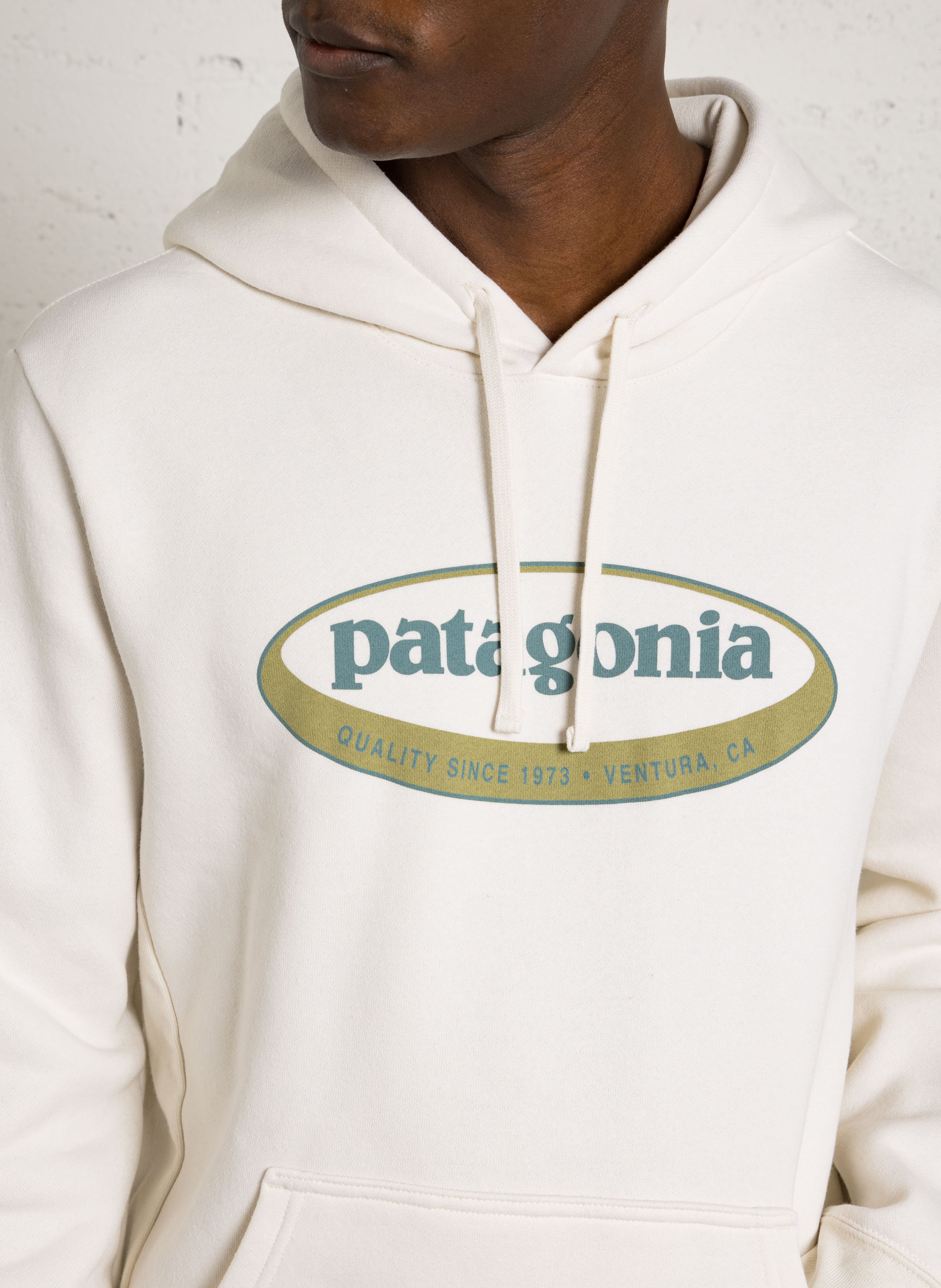 Einfarbiger Sweater mit Kapuze PATAGONIA Weiss