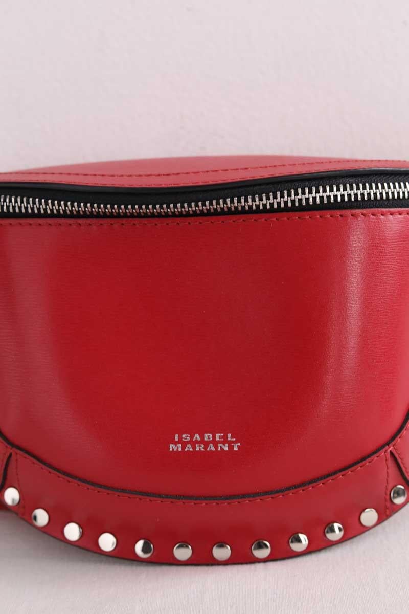 Printed canvas waist bag ISABEL MARANT - Seconde Main Red