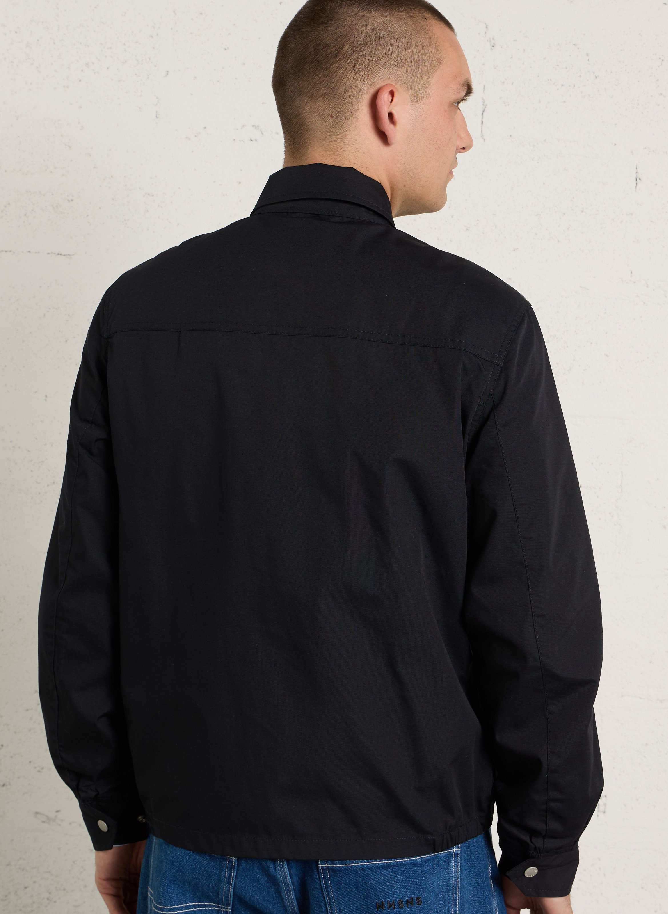 Veste droite zippée à poches SCHOTT Bleu