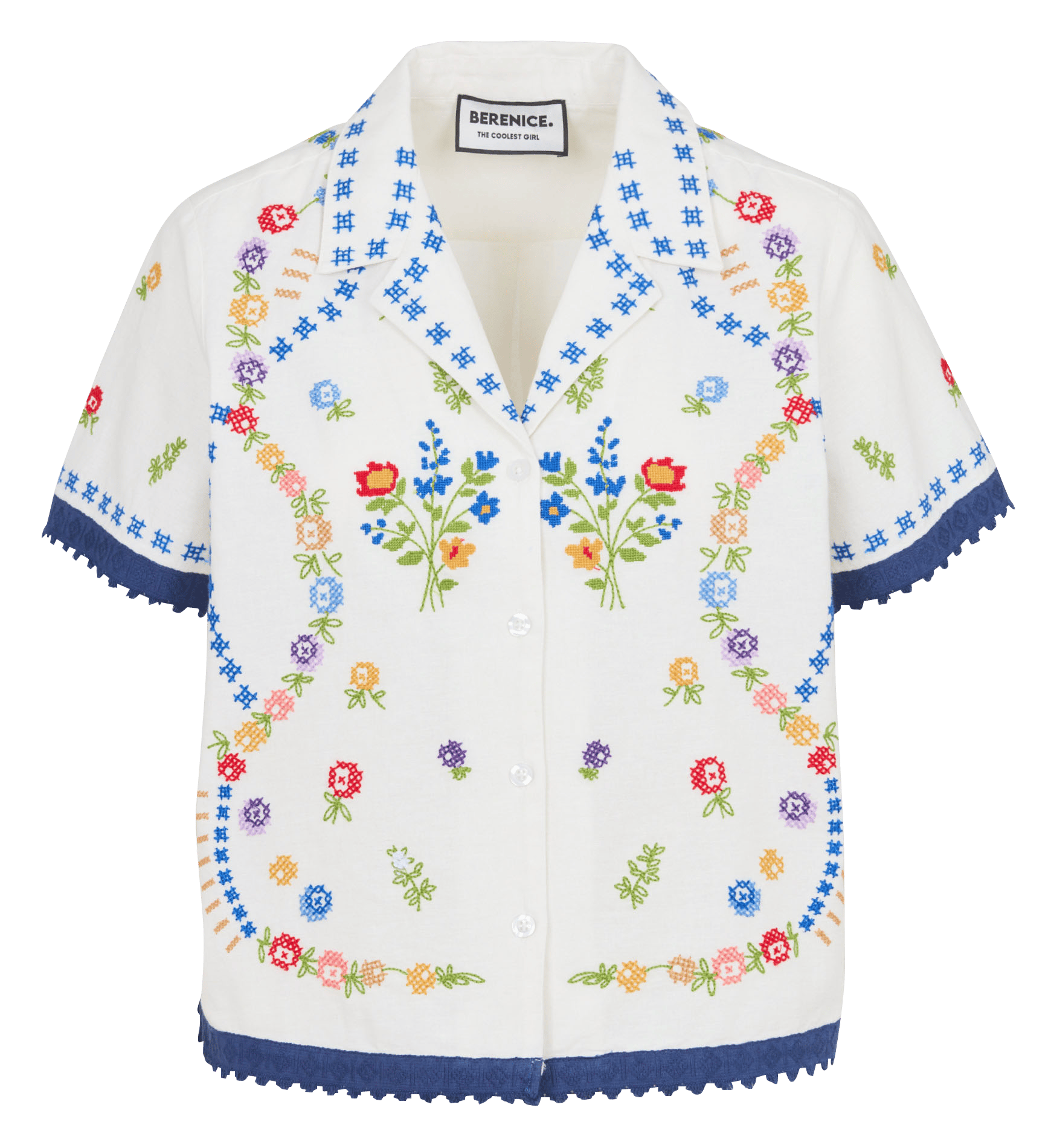 Chemise ample en coton BERENICE Blanc