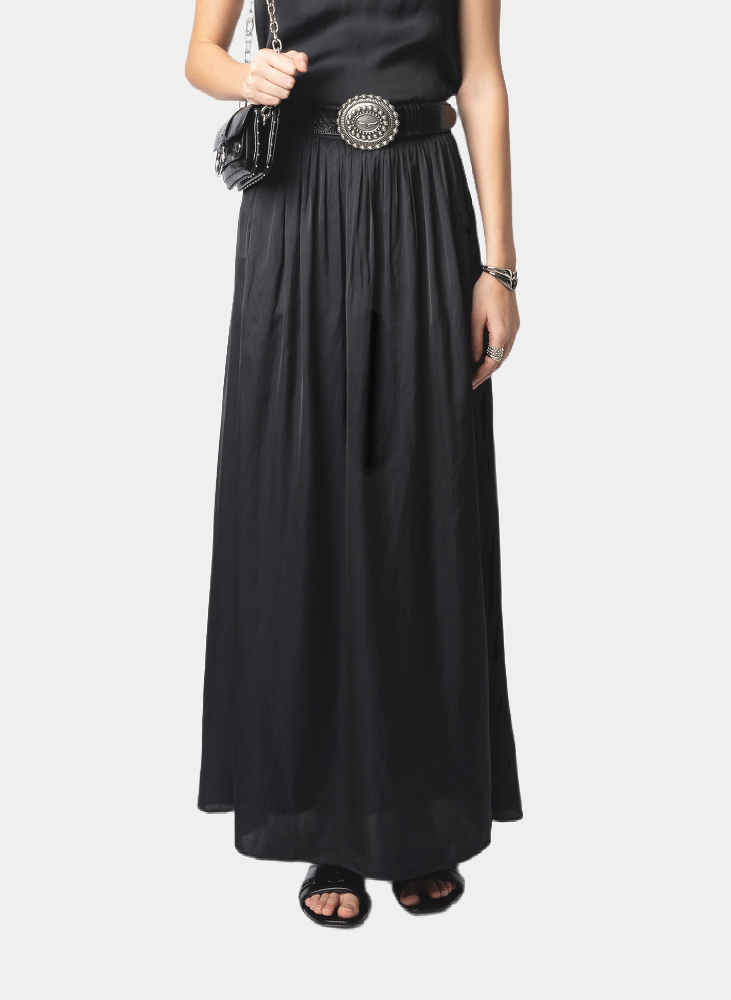 Jupe longue satinée  ZADIG&VOLTAIRE Noir