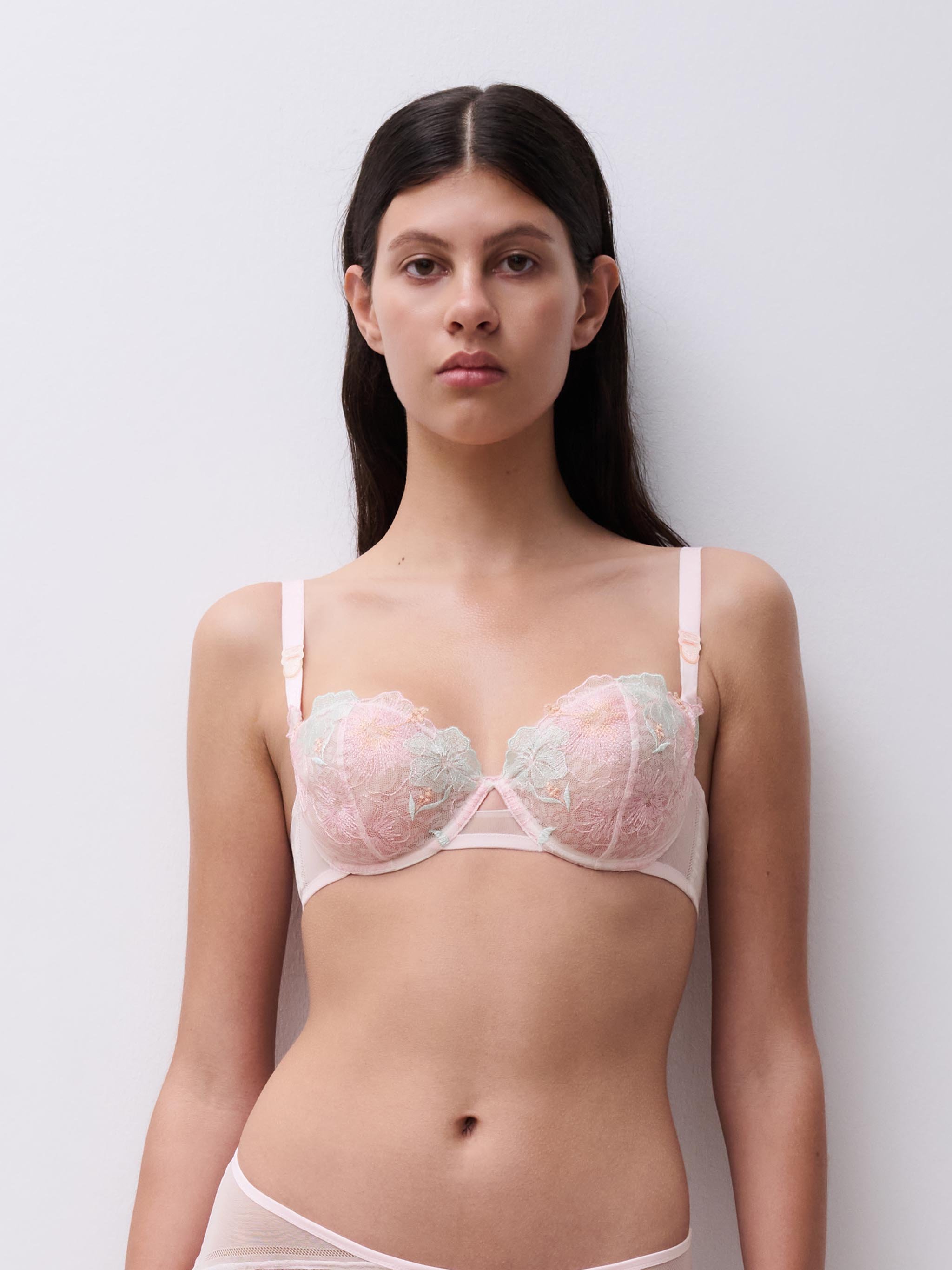 Balconette bra with embroidery CHANTELLE PULP