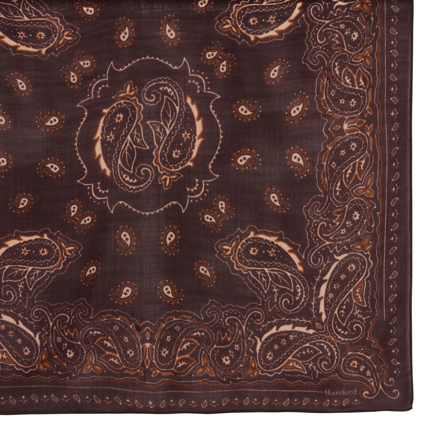 Wollen sjaal met print HARTFORD