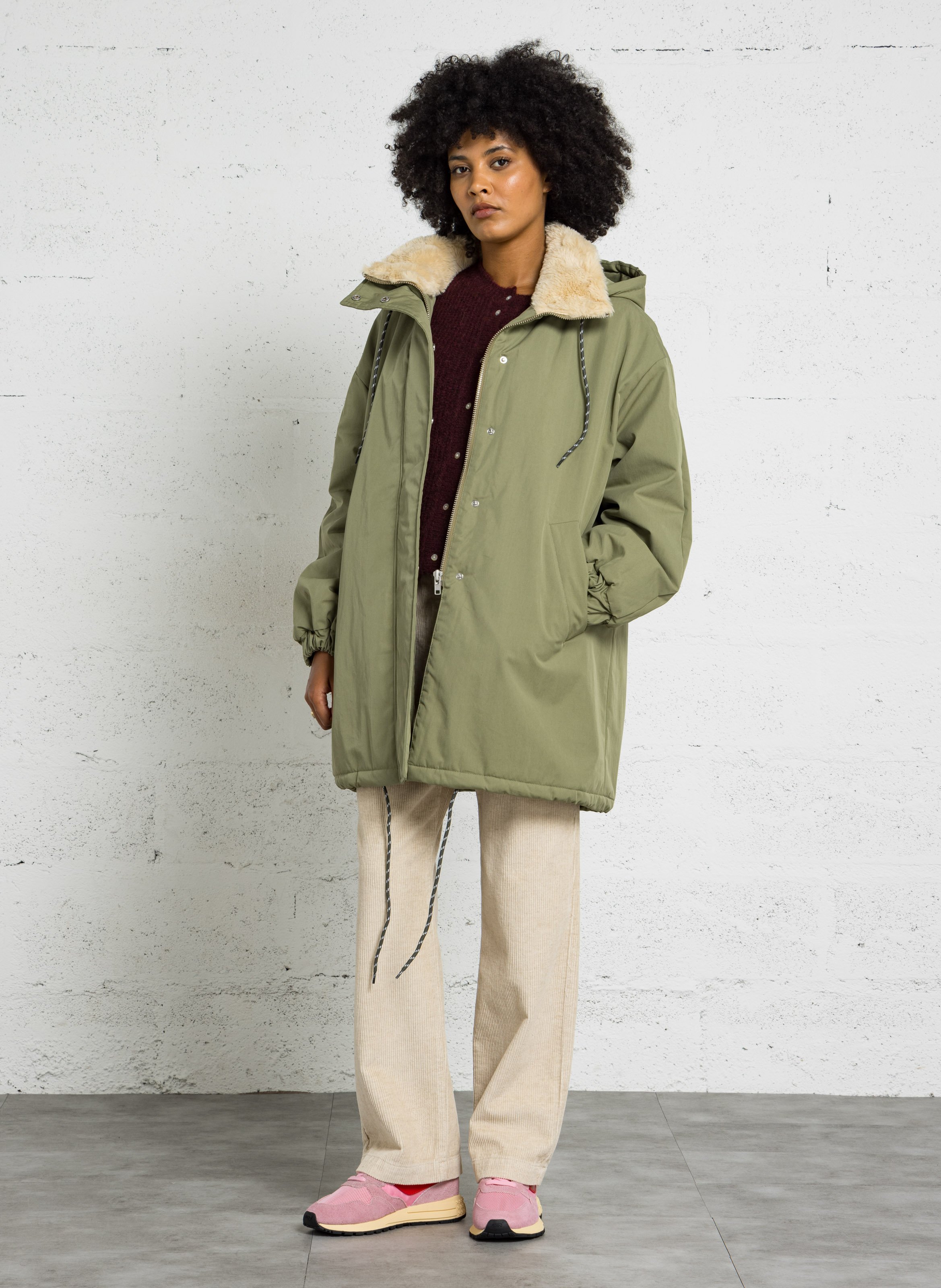 Manteau à capuche en coton BELLEROSE