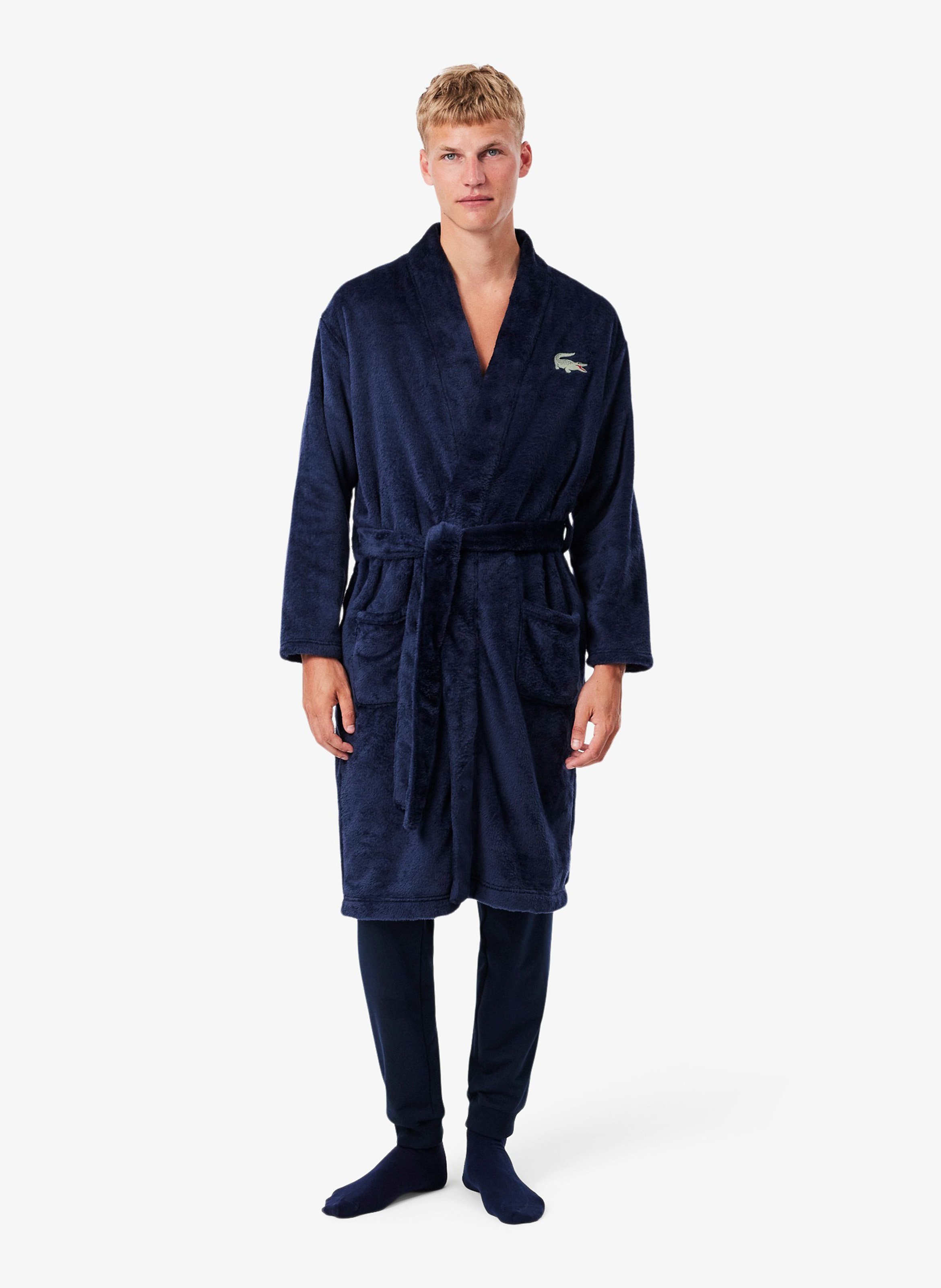 Kamerjas van fleecestof LACOSTE Blauw