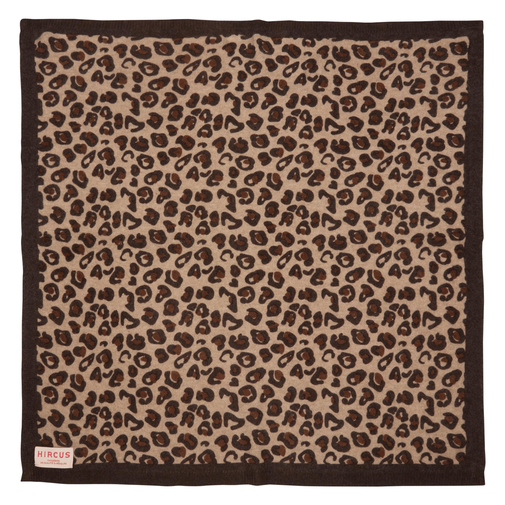 Kaschmirschal mit Animal-Print HIRCUS Beige