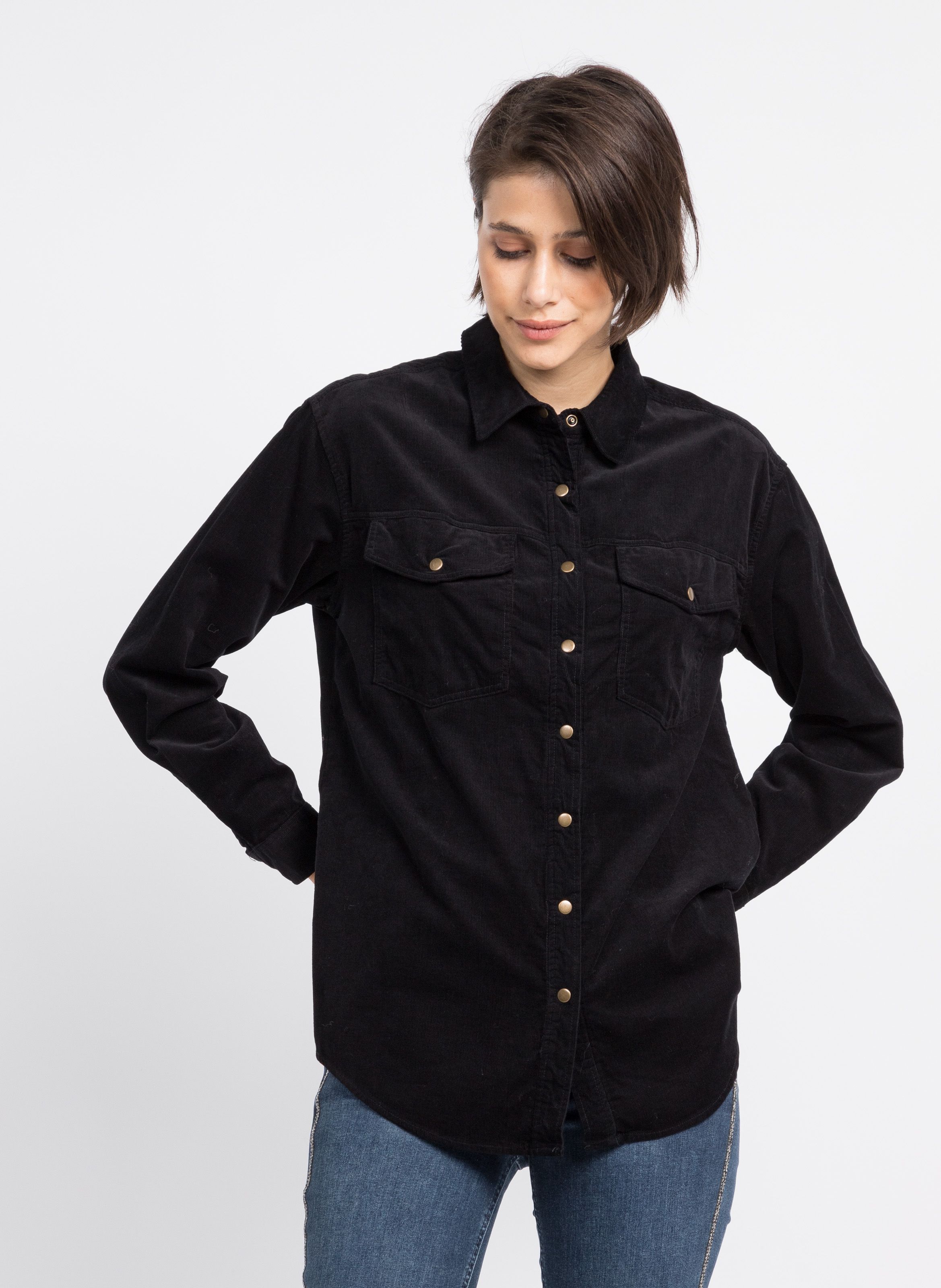 DAMEN Hemden & T-Shirts Print Zara Hemd Schwarz S Rabatt 79 % 