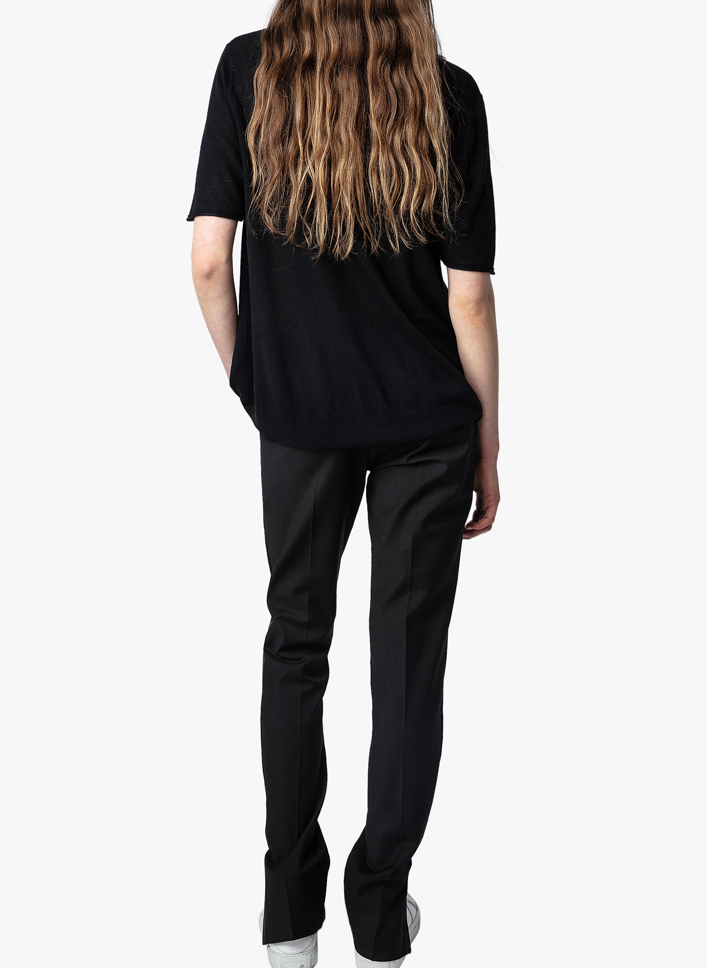 Pull col rond en cachemire ZADIG&VOLTAIRE Noir