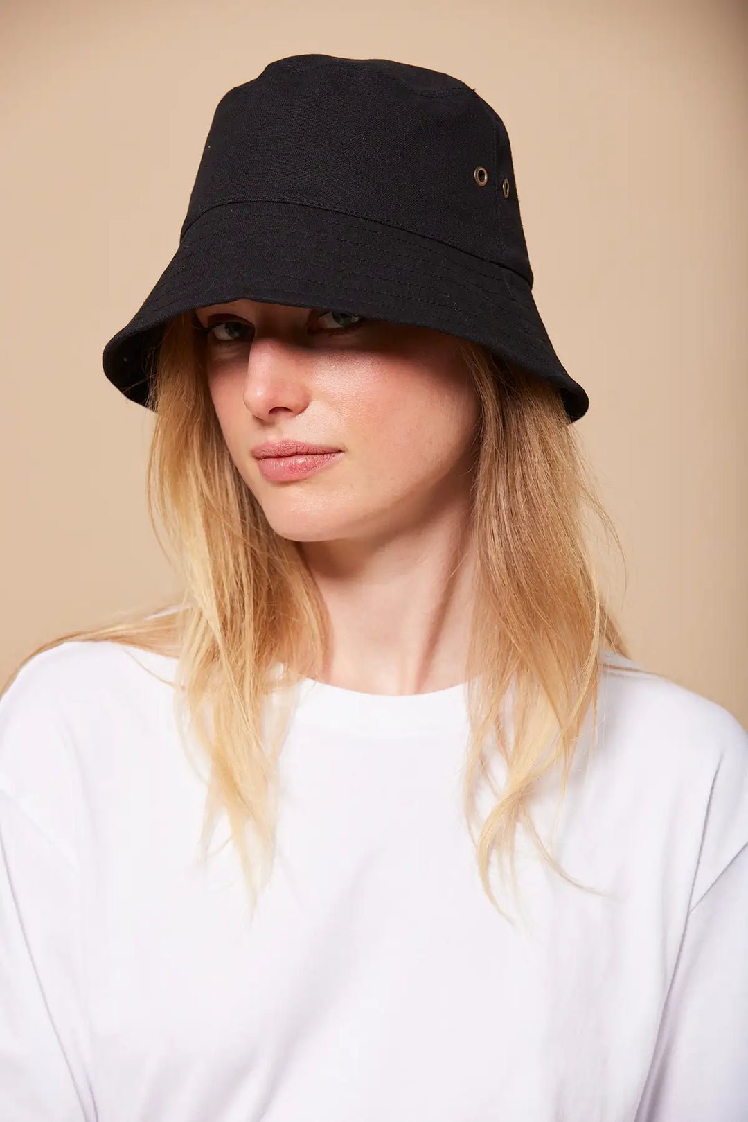 Cotton bucket hat Black