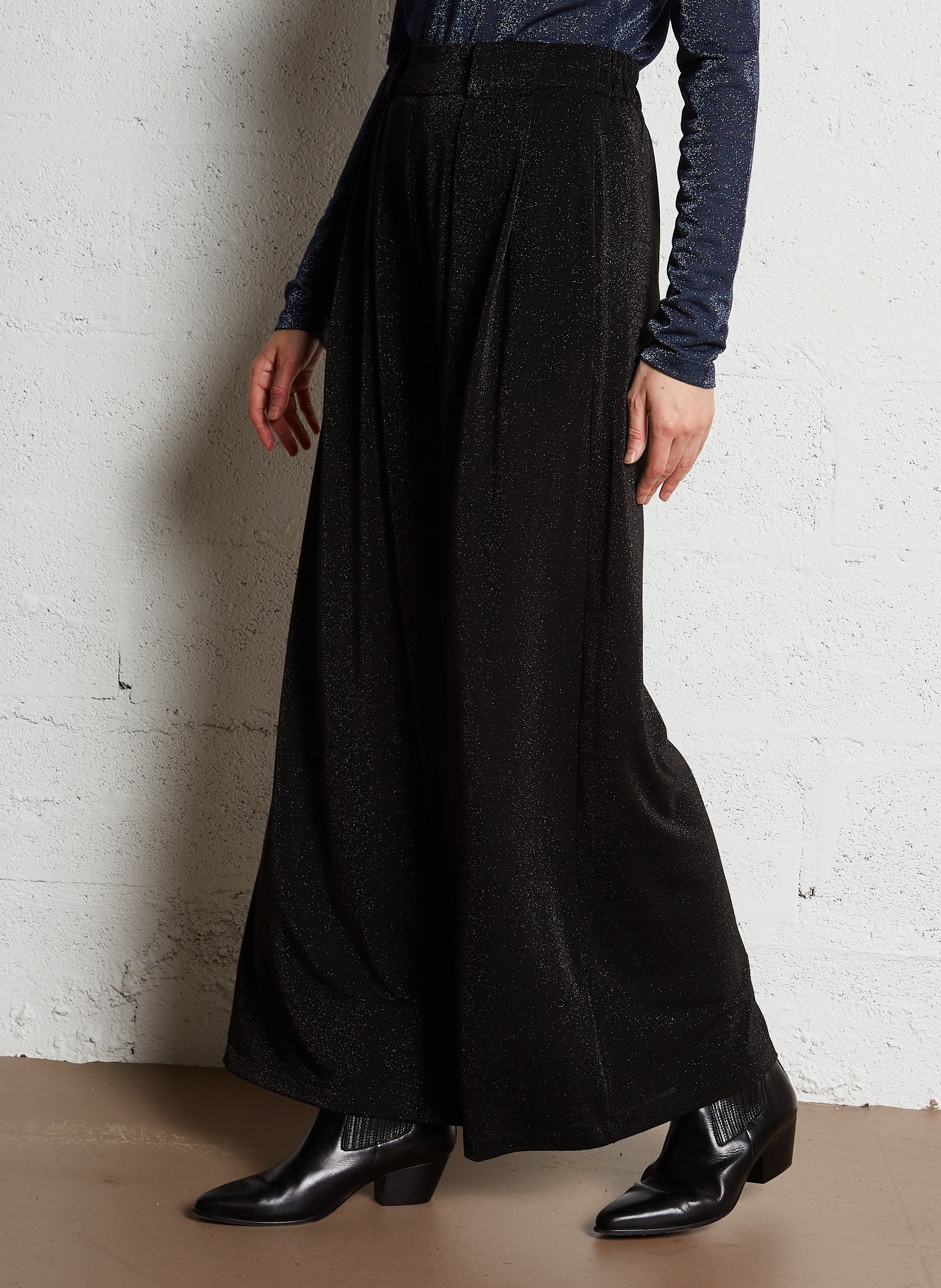 Pantalon large pailleté  MOMONI Gris