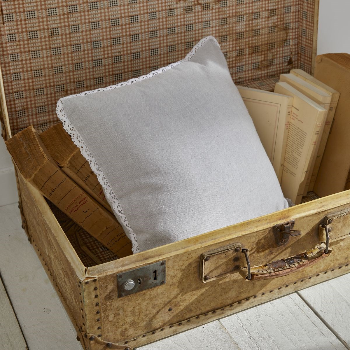 Removable cotton cushion TODAY LINGE DE MAISON Grey