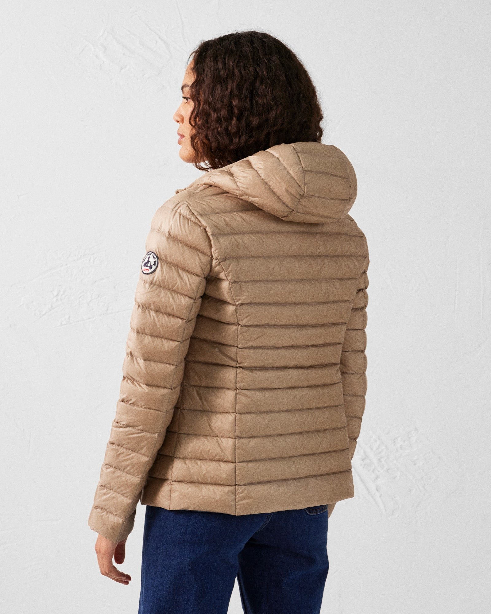 Lightweight hooded puffer jacket Cloe JOTT Beige