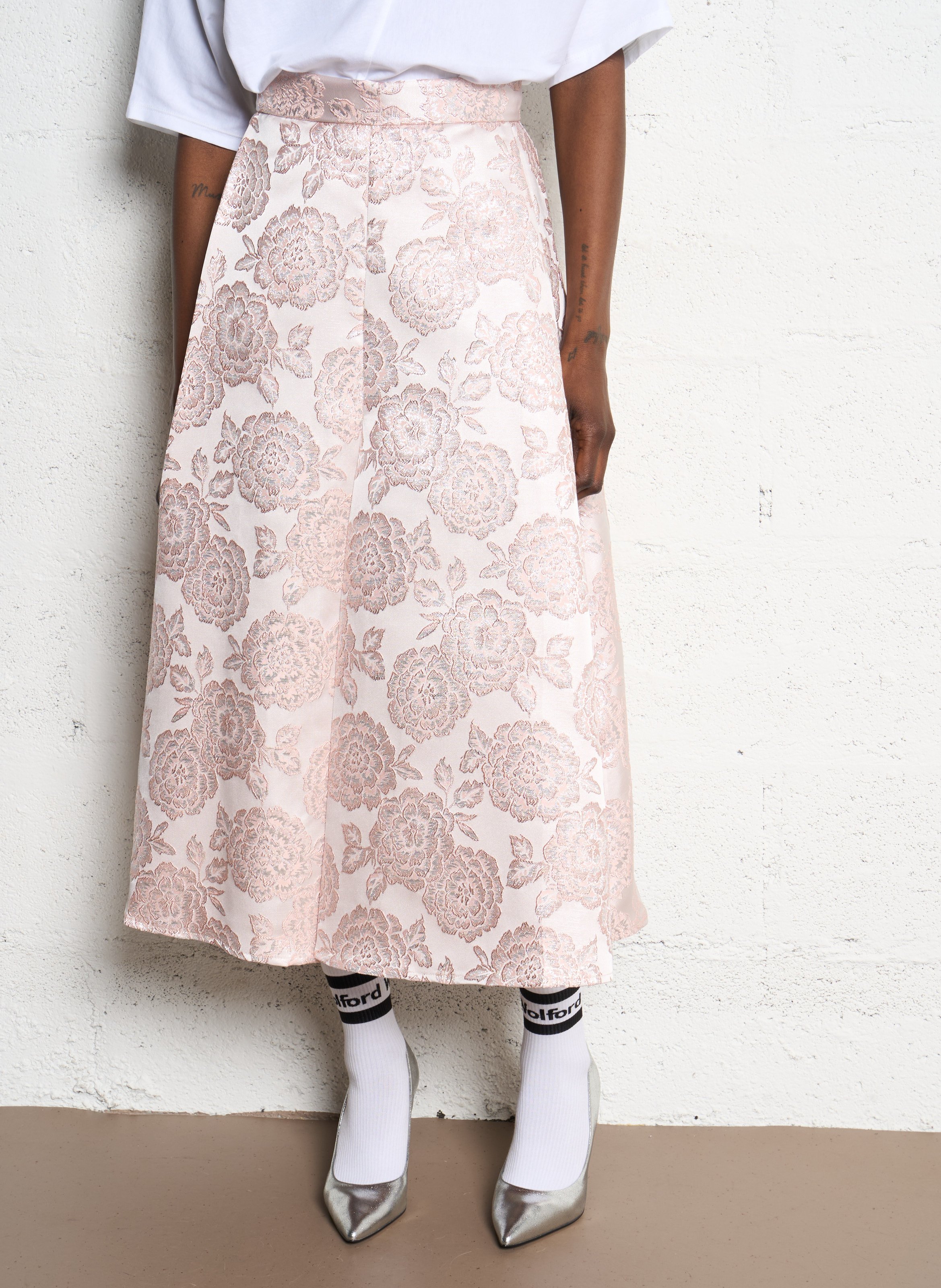 Anel printed midi skirt IMPERIAL Pink