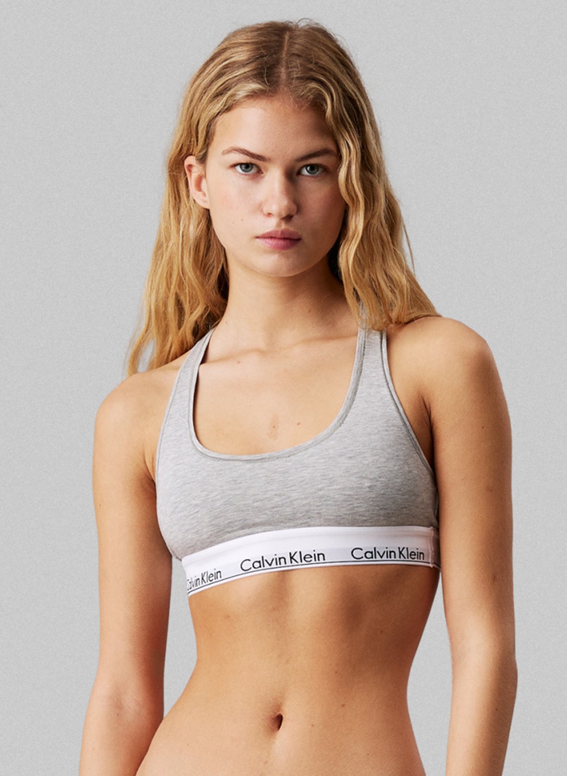 Racer-back jersey bra CALVIN KLEIN UNDERWEAR Grey