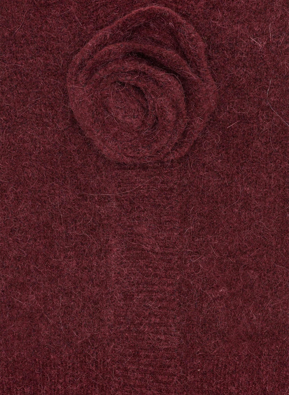 Gilet col V en laine mélangée ROTATE Brown