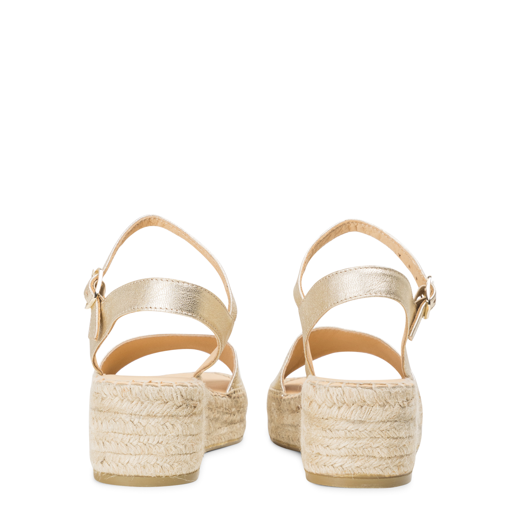 Fabia leather wedge sandals Met platine Mellow Yellow Women 16