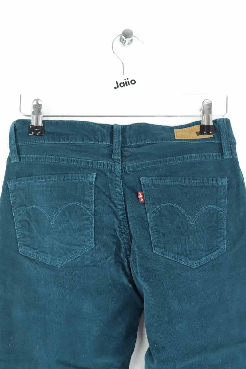 Slim-fit cotton cargo pants Blue