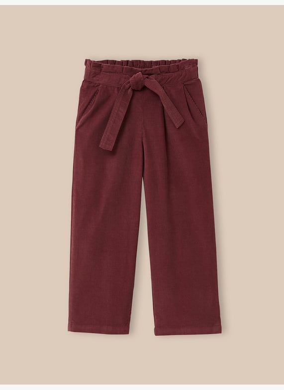 Pantalon large en velours Rose fane Cyrillus Enfant Place des