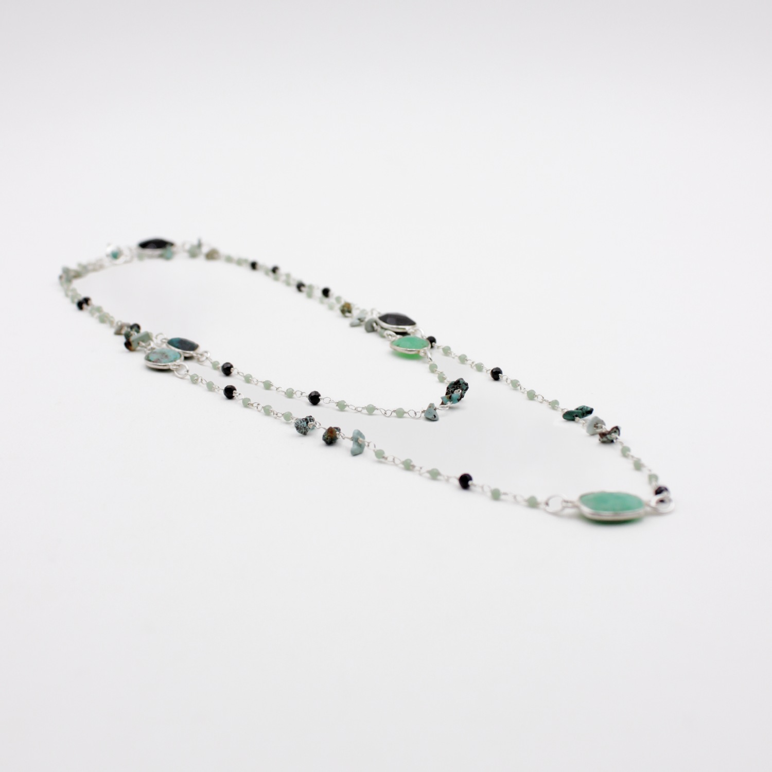 Sautoir multipierres - louise L'ATELIER DES DAMES Argent