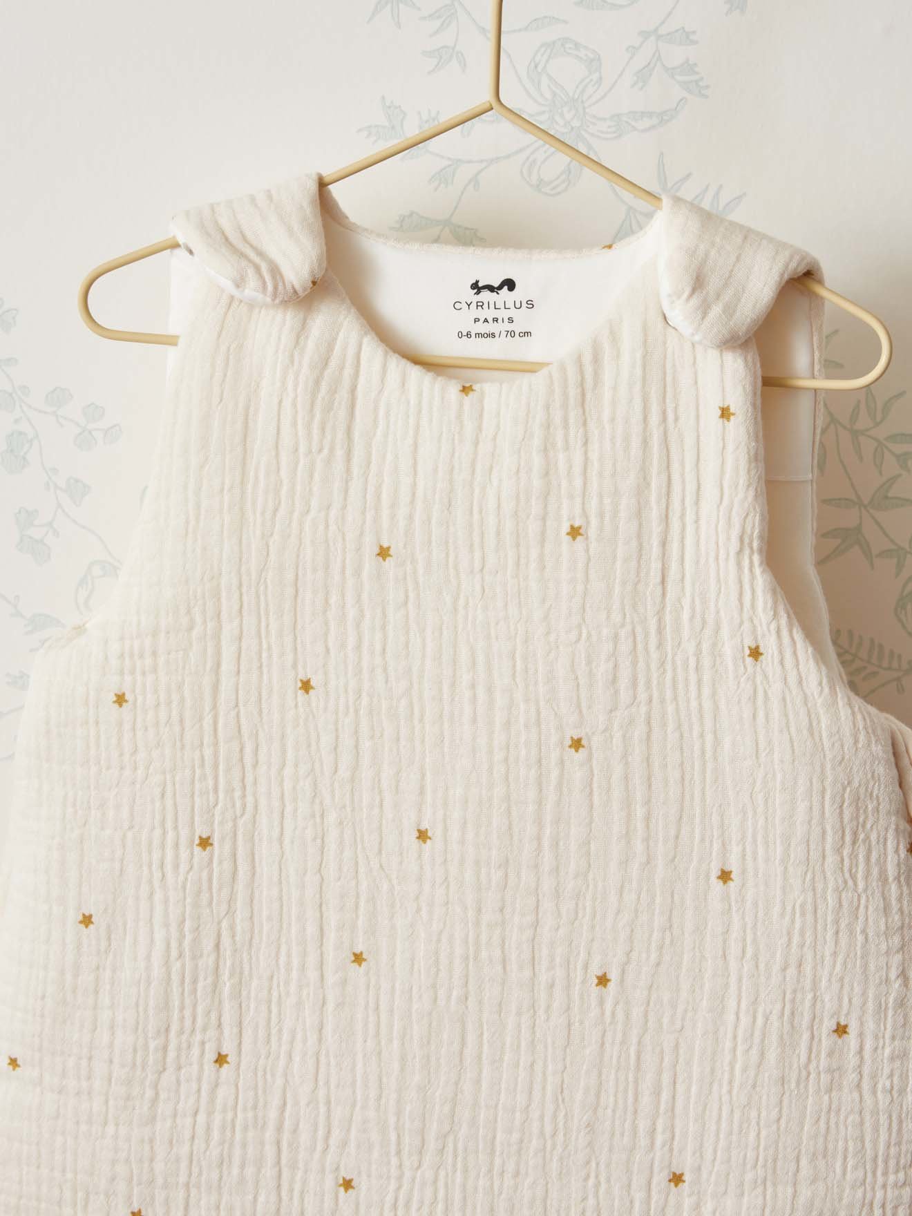 Organic cotton muslin sleeping bag "abby" - tog 4 CYRILLUS White