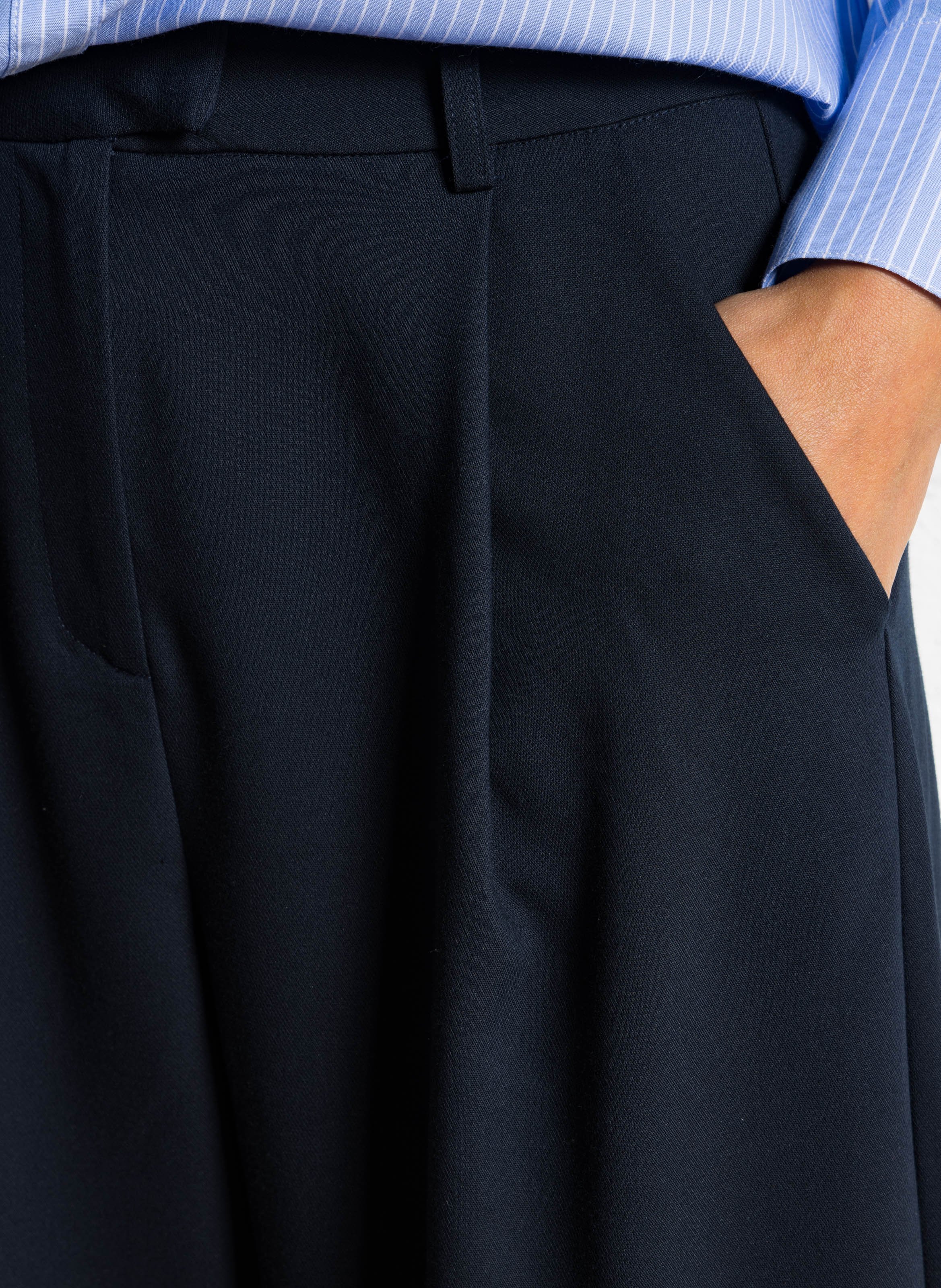 Pantalon large taille haute SUNCOO Bleu