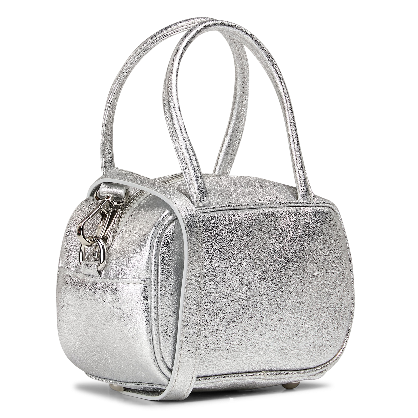 Metallic shoulder bag AU PRINTEMPS PARIS Silver