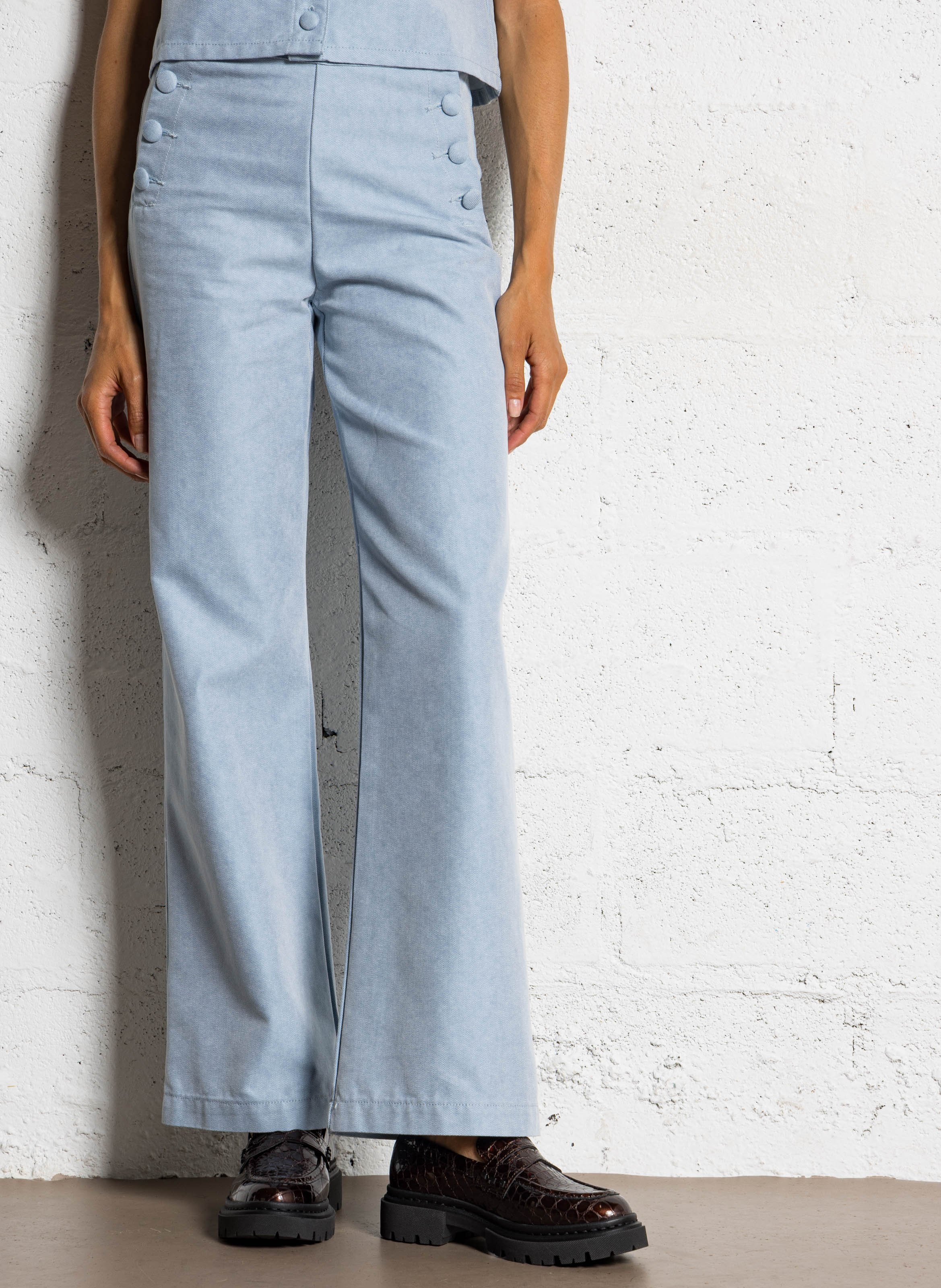 Straight denim pants in blended cotton LA PETITE ETOILE