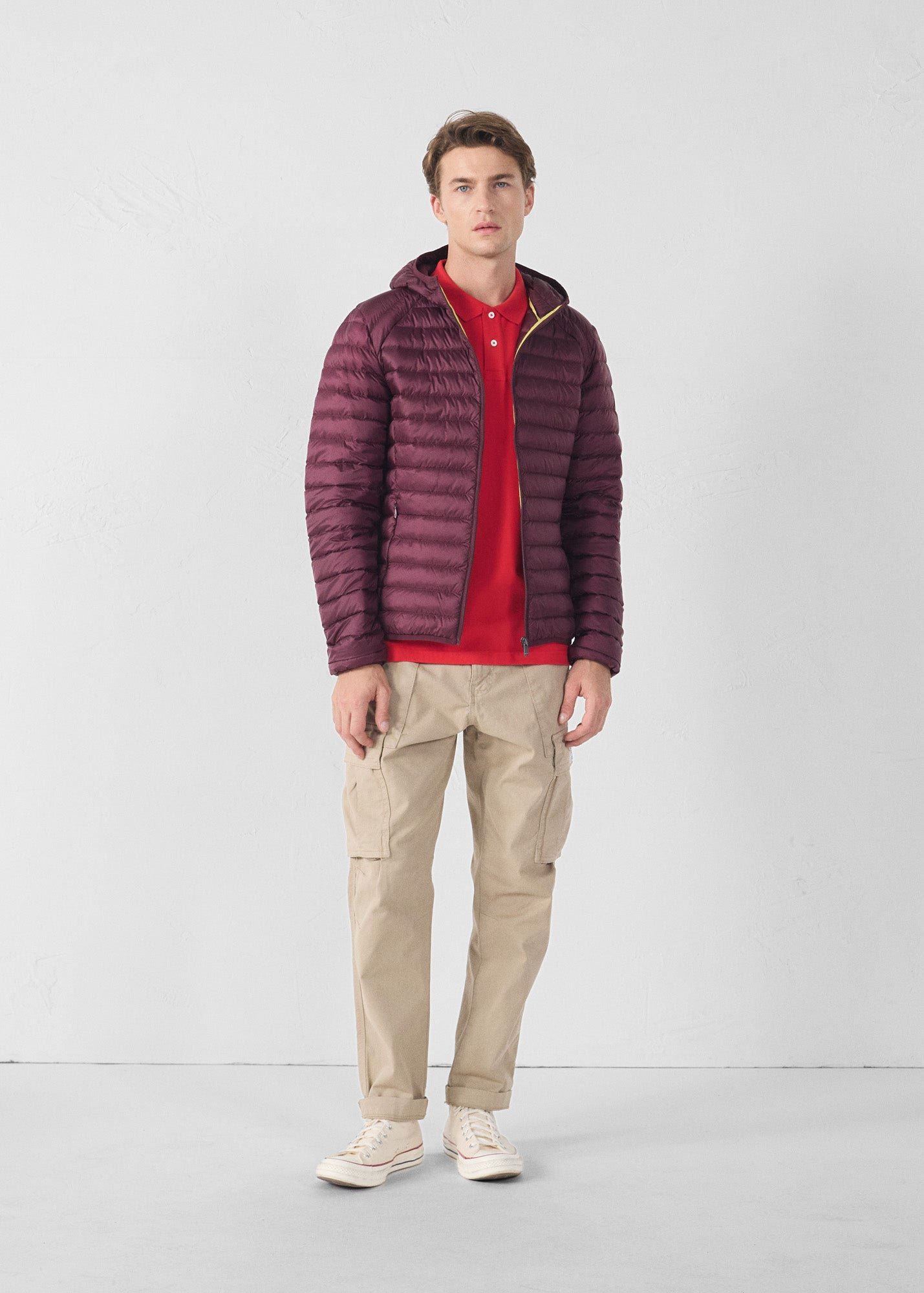 Lightweight hooded puffer jacket nico JOTT Pink